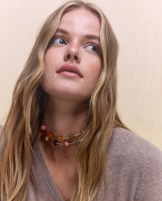 Imagen 0 de Jersey liso de cuello pico de mujer