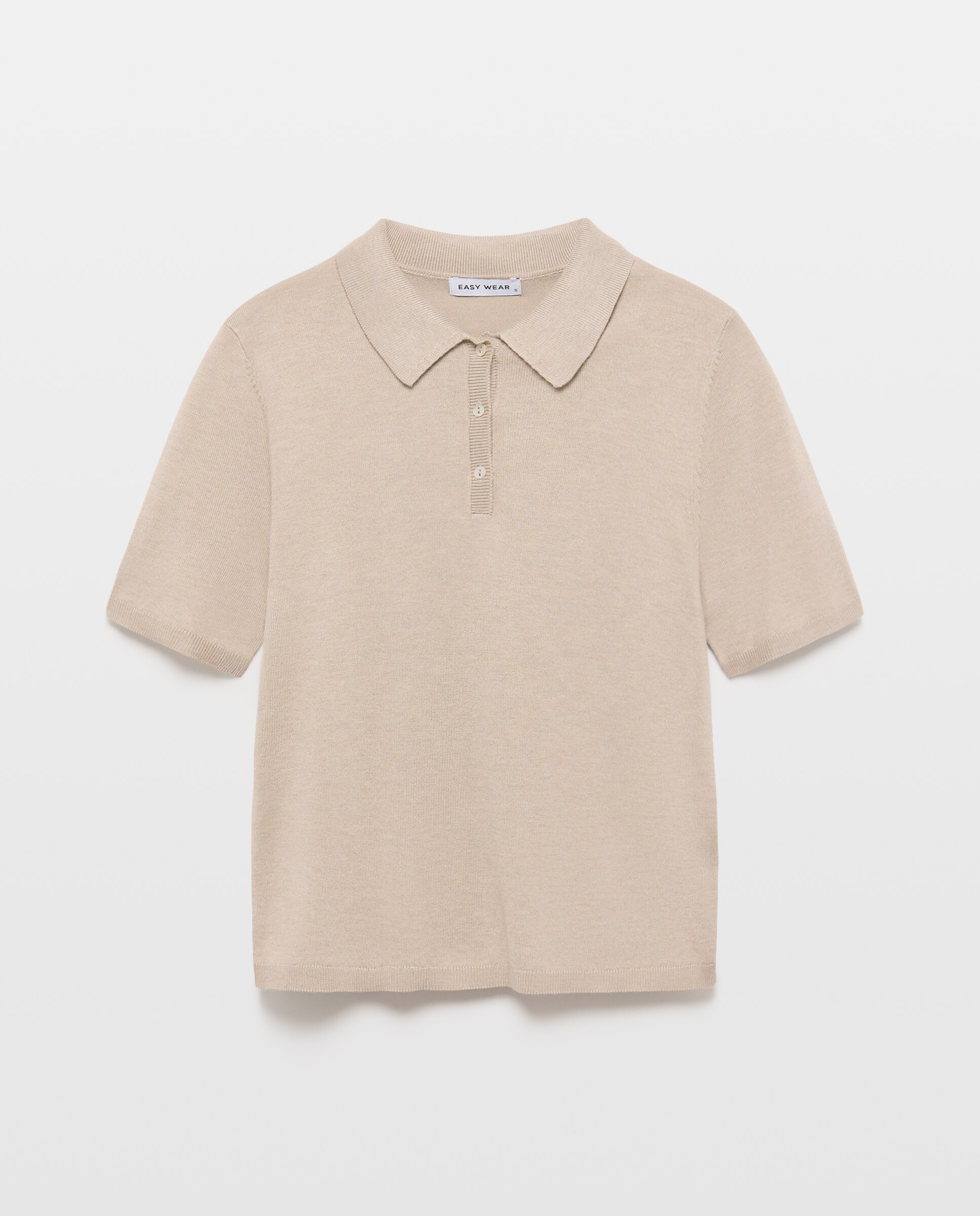 Jersey cuello polo manga corta de mujer - Easy Wear - 850 Piedra 850 Piedra-4