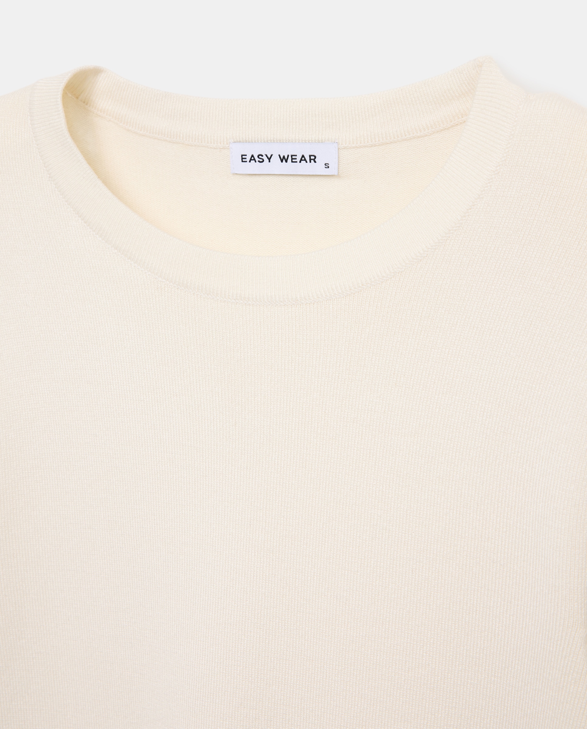 Jersey cuello redondo con detalle de botones en puño de mujer - Easy Wear - 120 Crudo 120 Crudo-5