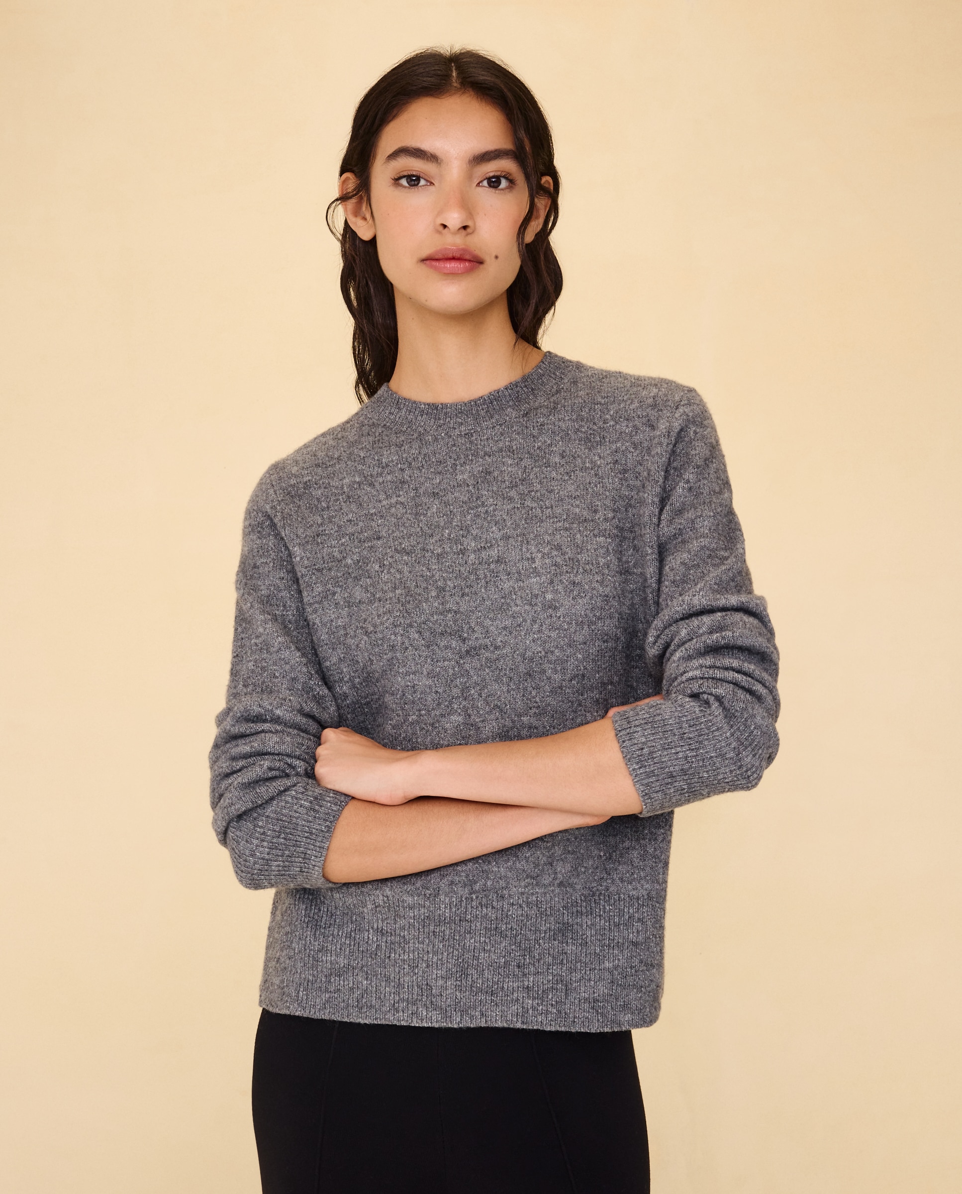 Jersey cuello redondo soft de mujer - Easy Wear - 830 Antracita 830 Antracita-2