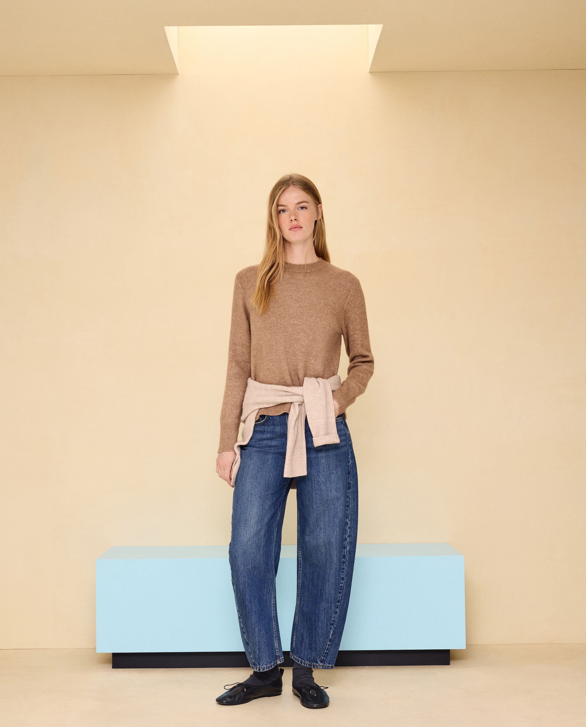 Jersey cuello redondo soft de mujer - Easy Wear - 730 Camel 730 Camel-2