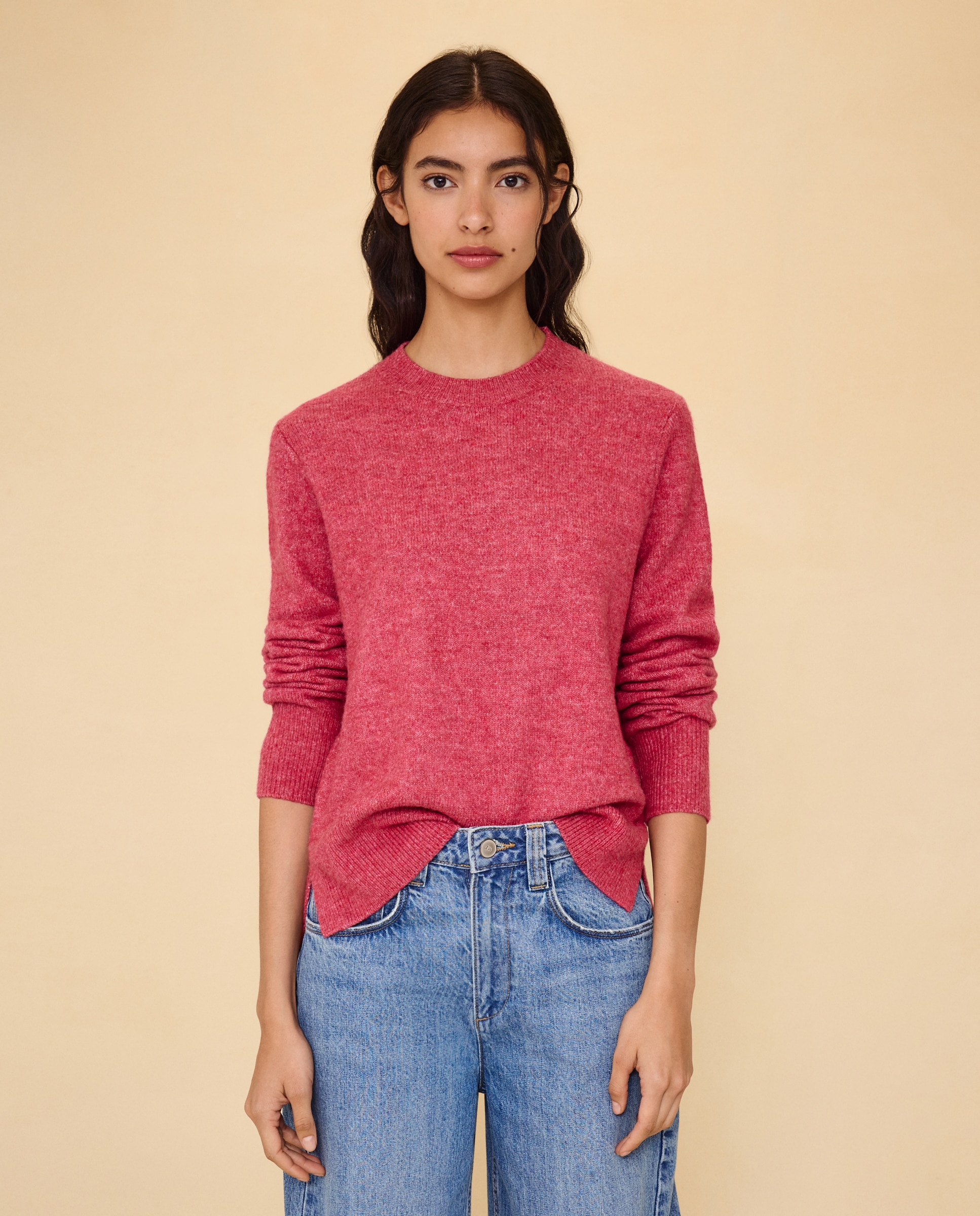 Jersey cuello redondo soft de mujer - Easy Wear - 230 Rosa oscuro 230 Rosa oscuro-2