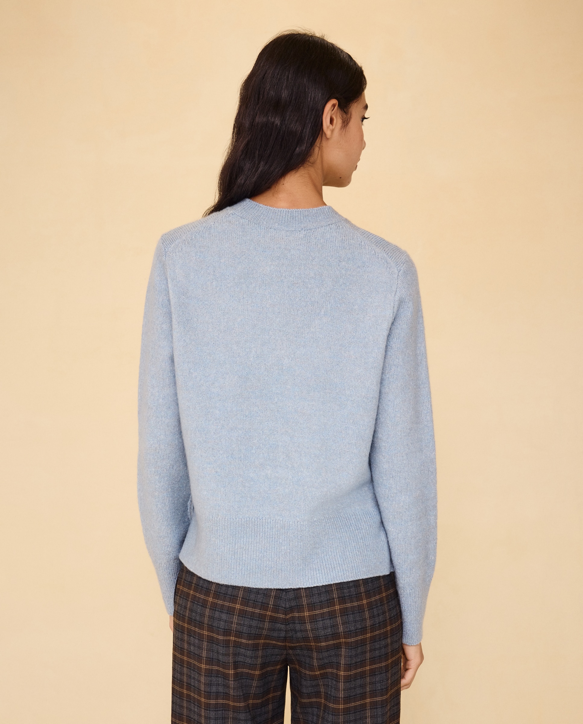 Jersey cuello redondo soft de mujer - Easy Wear - Añil Añil-3