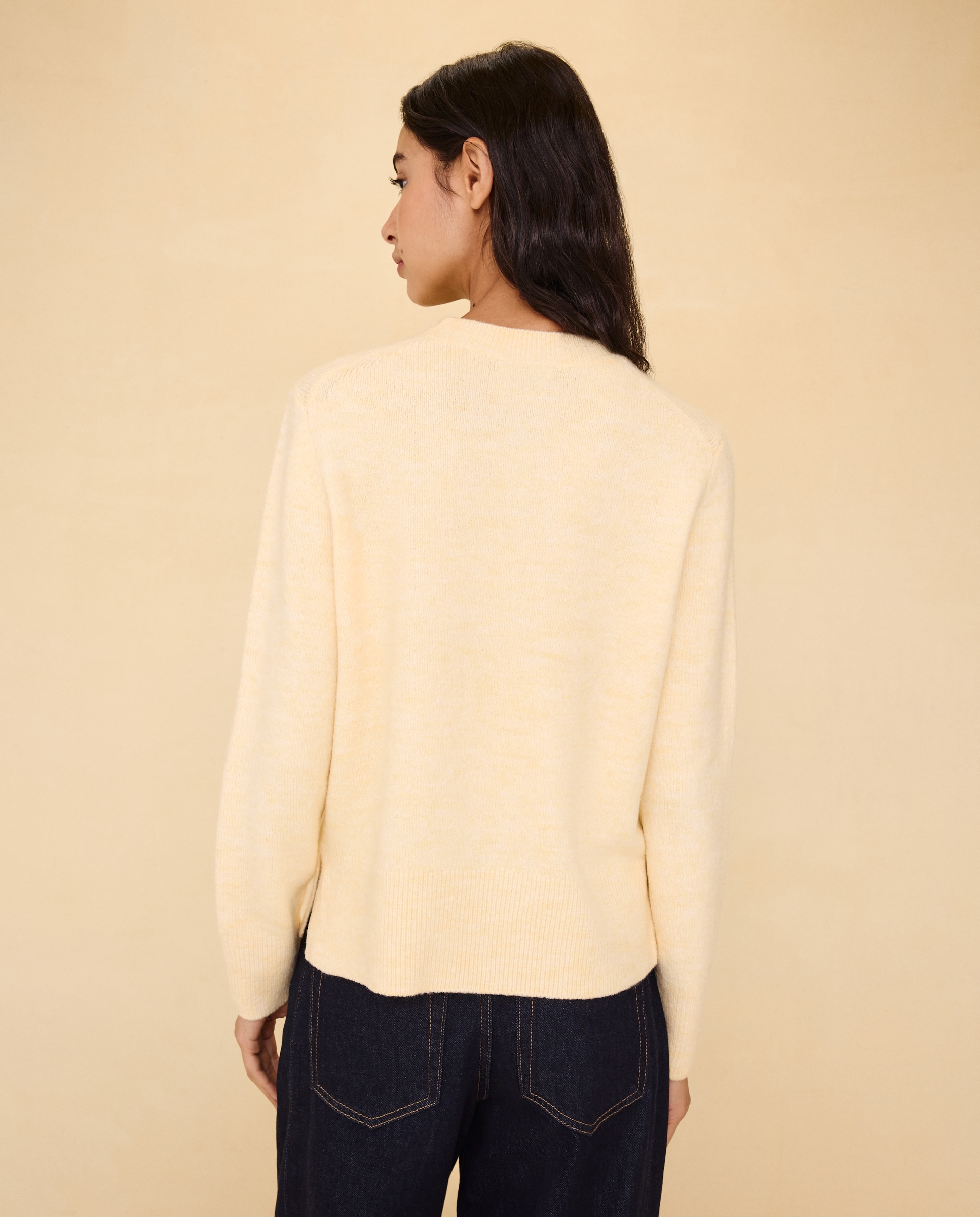 Jersey cuello redondo soft de mujer - Easy Wear - 150 Vainilla 150 Vainilla-3