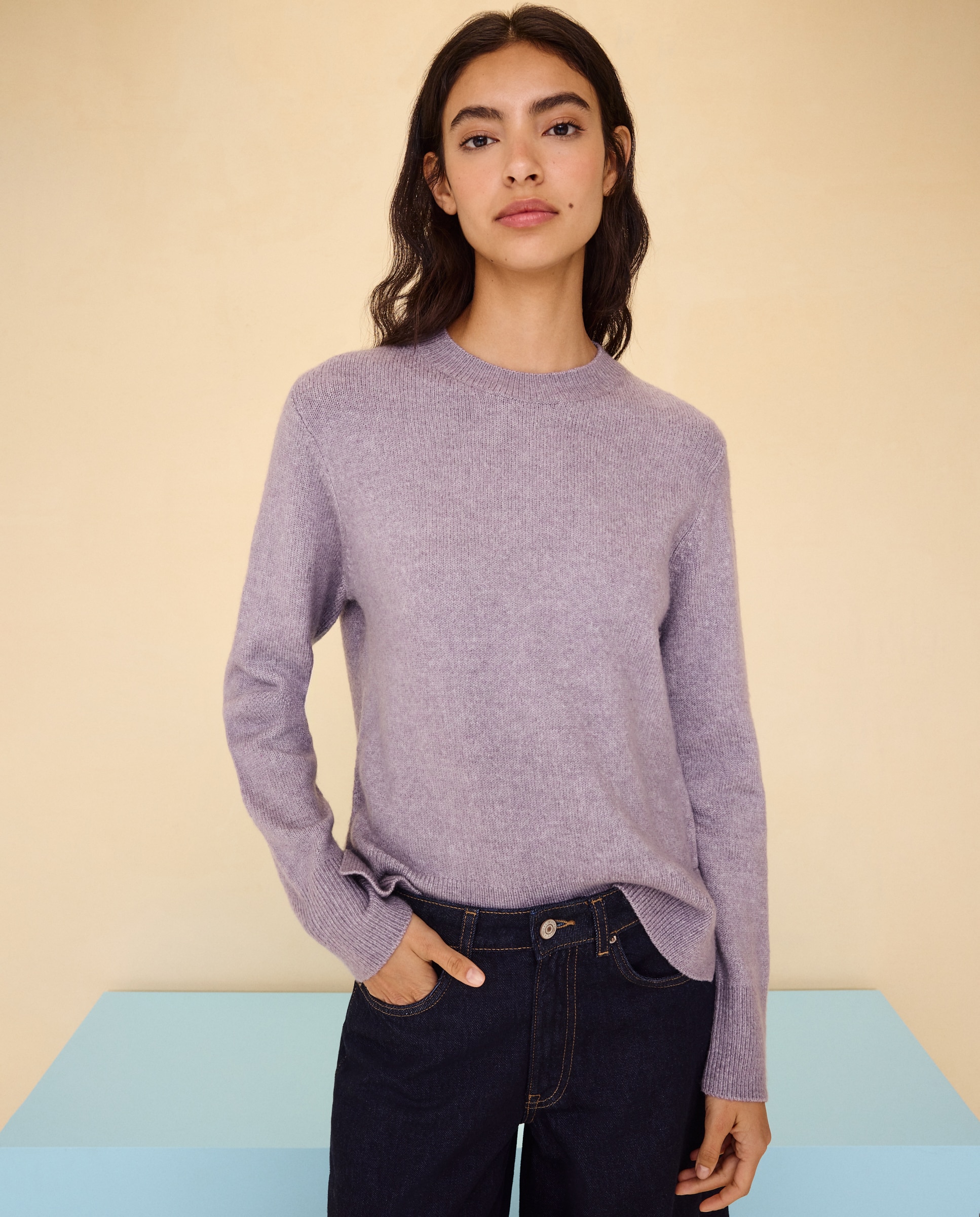 Jersey cuello redondo soft de mujer - Easy Wear - 284 Lila 284 Lila-2