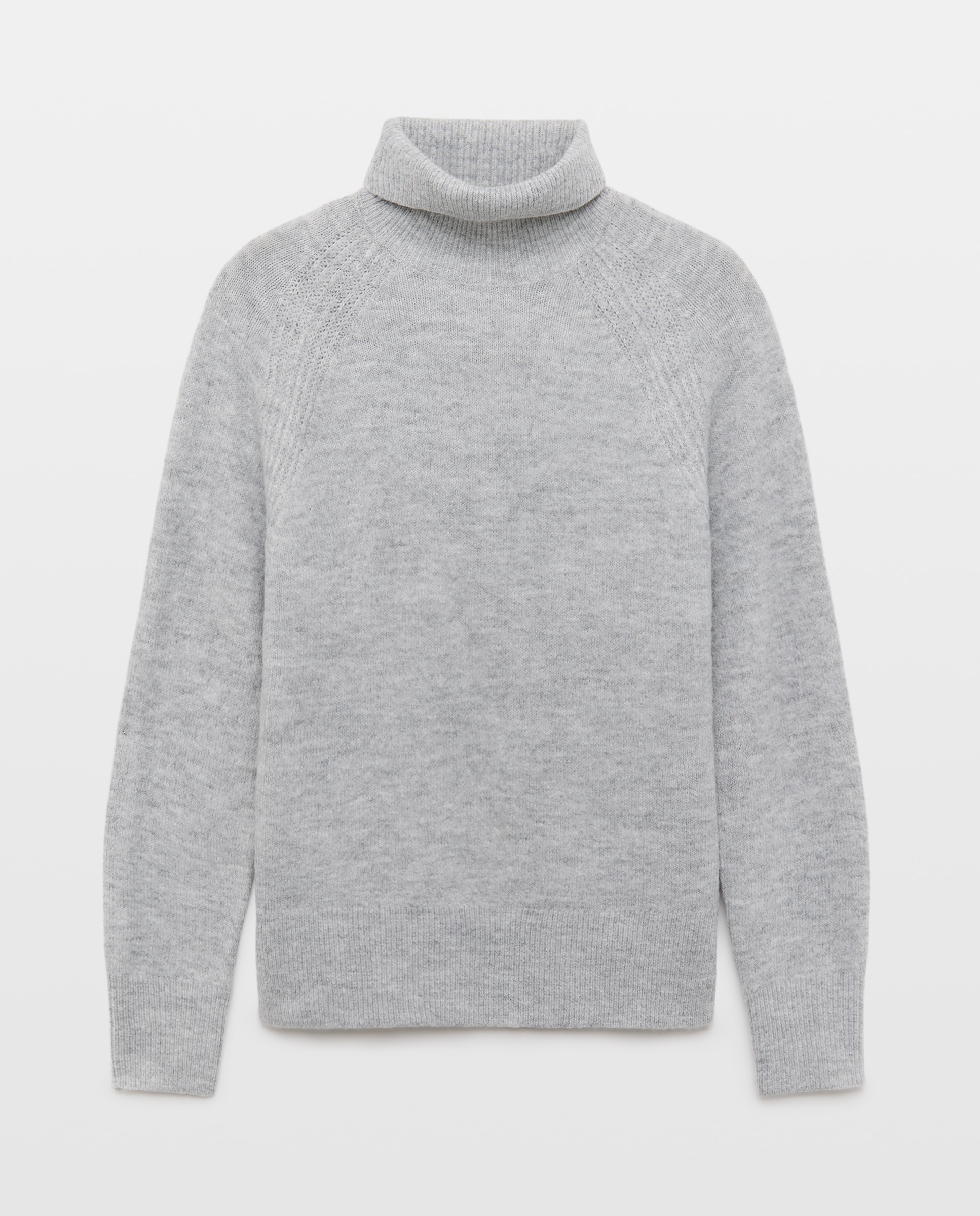 Jersey cuello alto soft de mujer - Easy Wear - Gris claro Gris claro-4