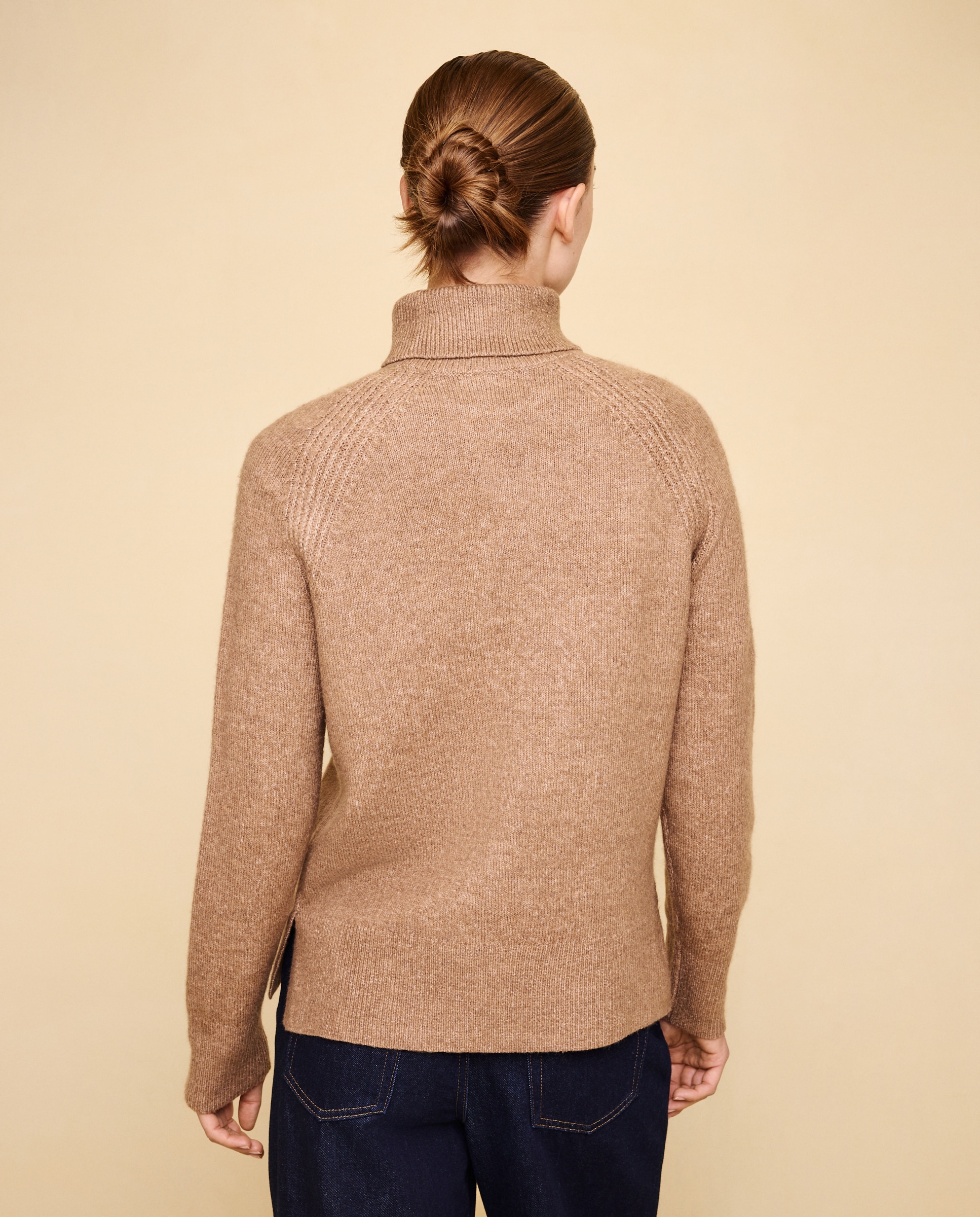 Jersey cuello alto soft de mujer - Easy Wear - 730 Camel 730 Camel-3
