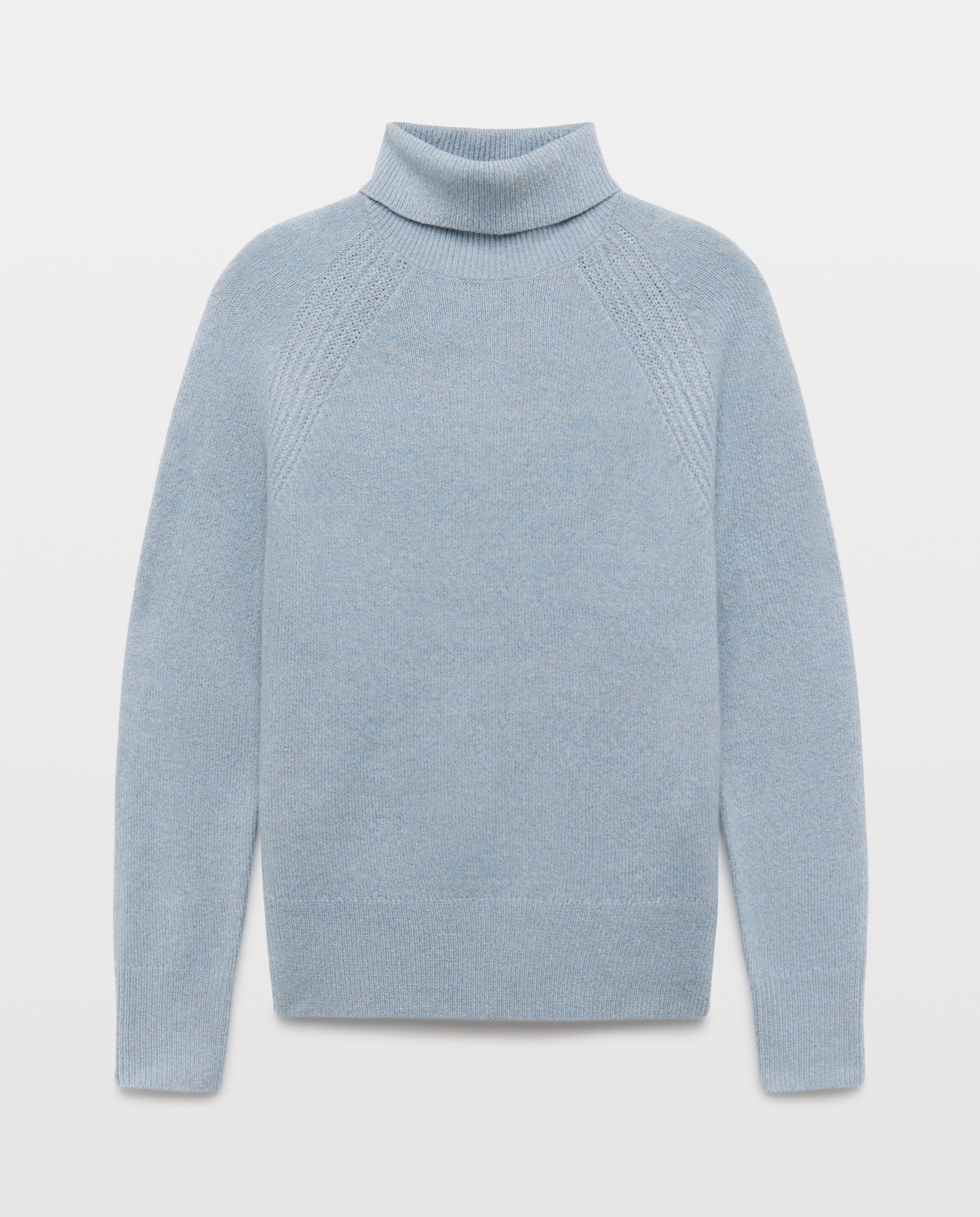 Jersey cuello alto soft de mujer - Easy Wear - Añil Añil-4