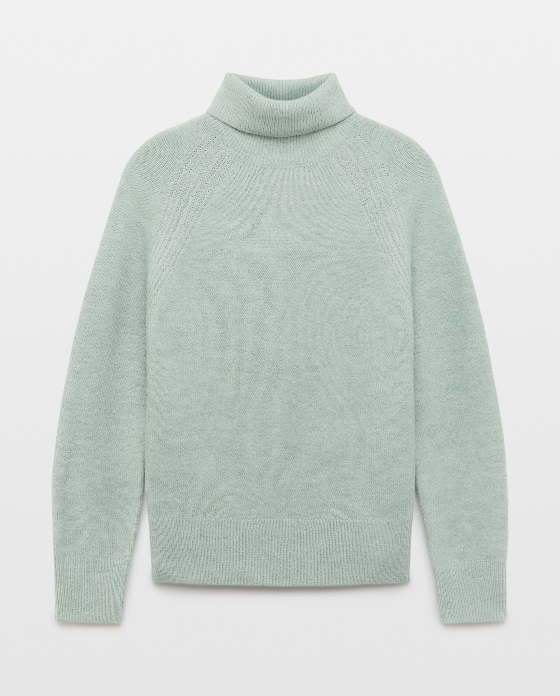 Jersey cuello alto soft de mujer - Easy Wear - 582 Verde agua 582 Verde agua-4