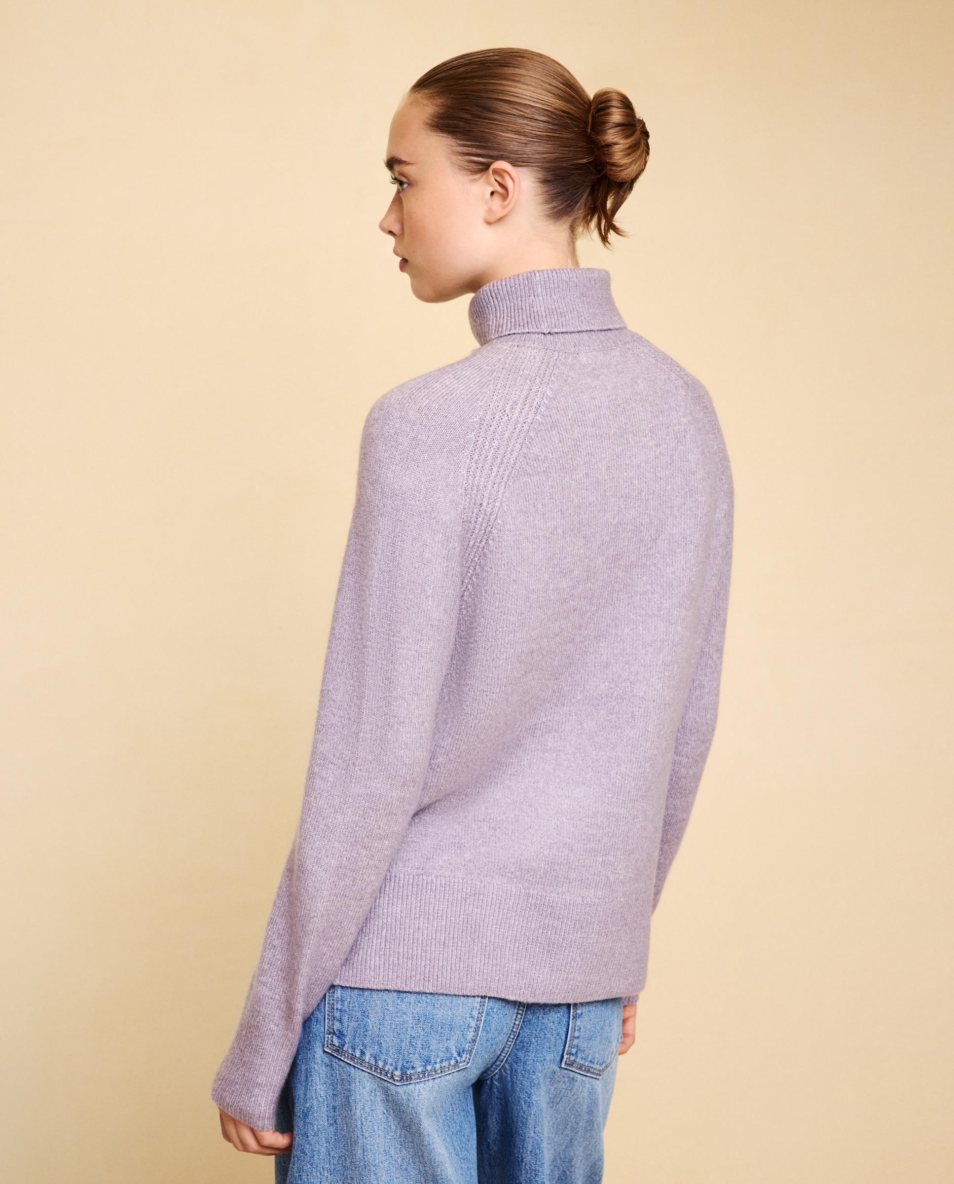 Jersey cuello alto soft de mujer - Easy Wear - 284 Lila 284 Lila-3