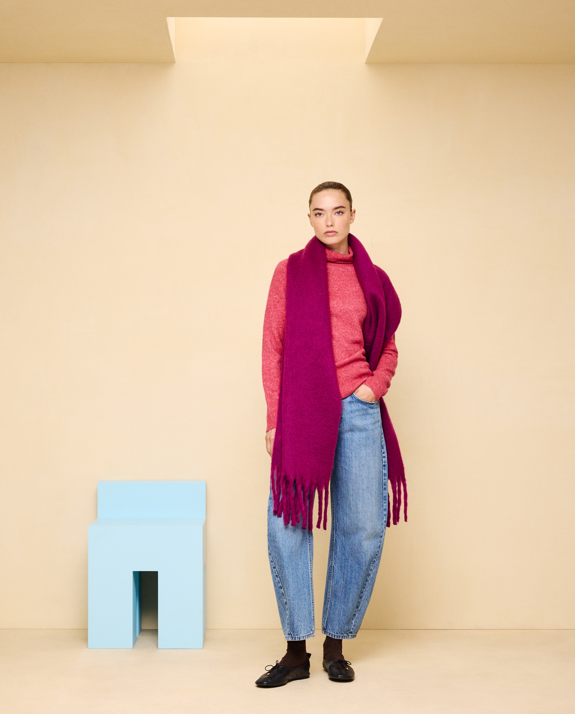 Jersey cuello alto soft de mujer - Easy Wear - Purpura Purpura-1