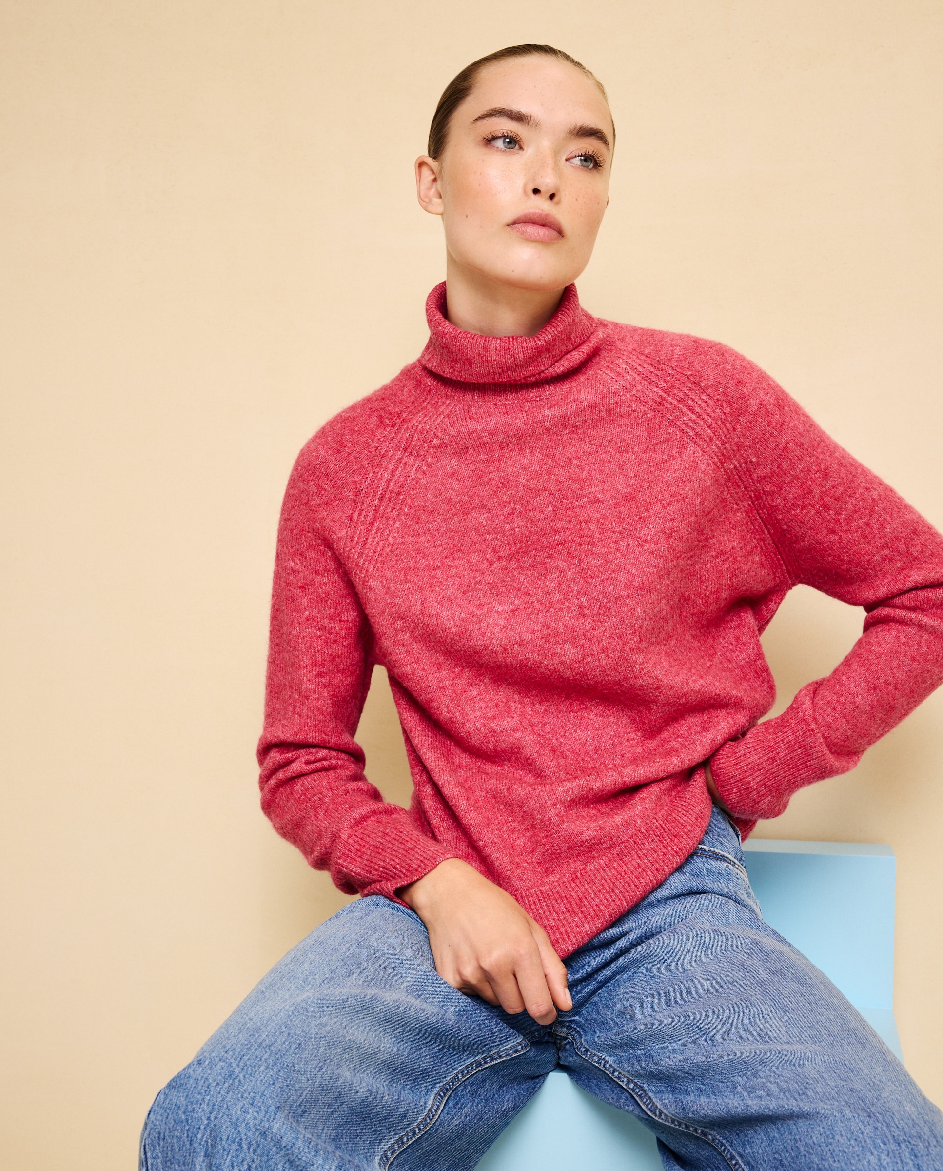 Jersey cuello alto soft de mujer - Easy Wear - Purpura Purpura-2