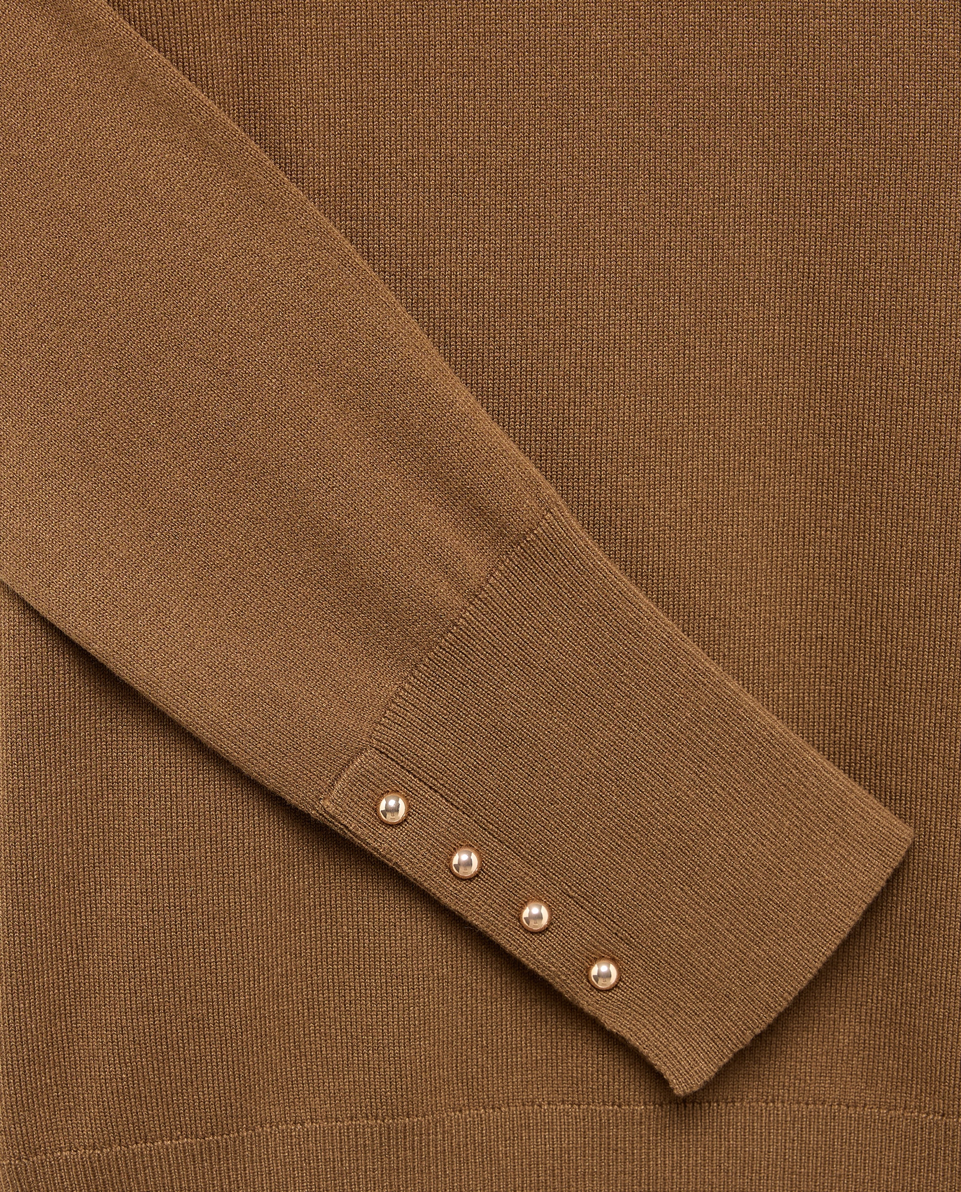 Jersey de mujer cuello perkins con botones - Easy Wear - 560 Oliva 560 Oliva-6