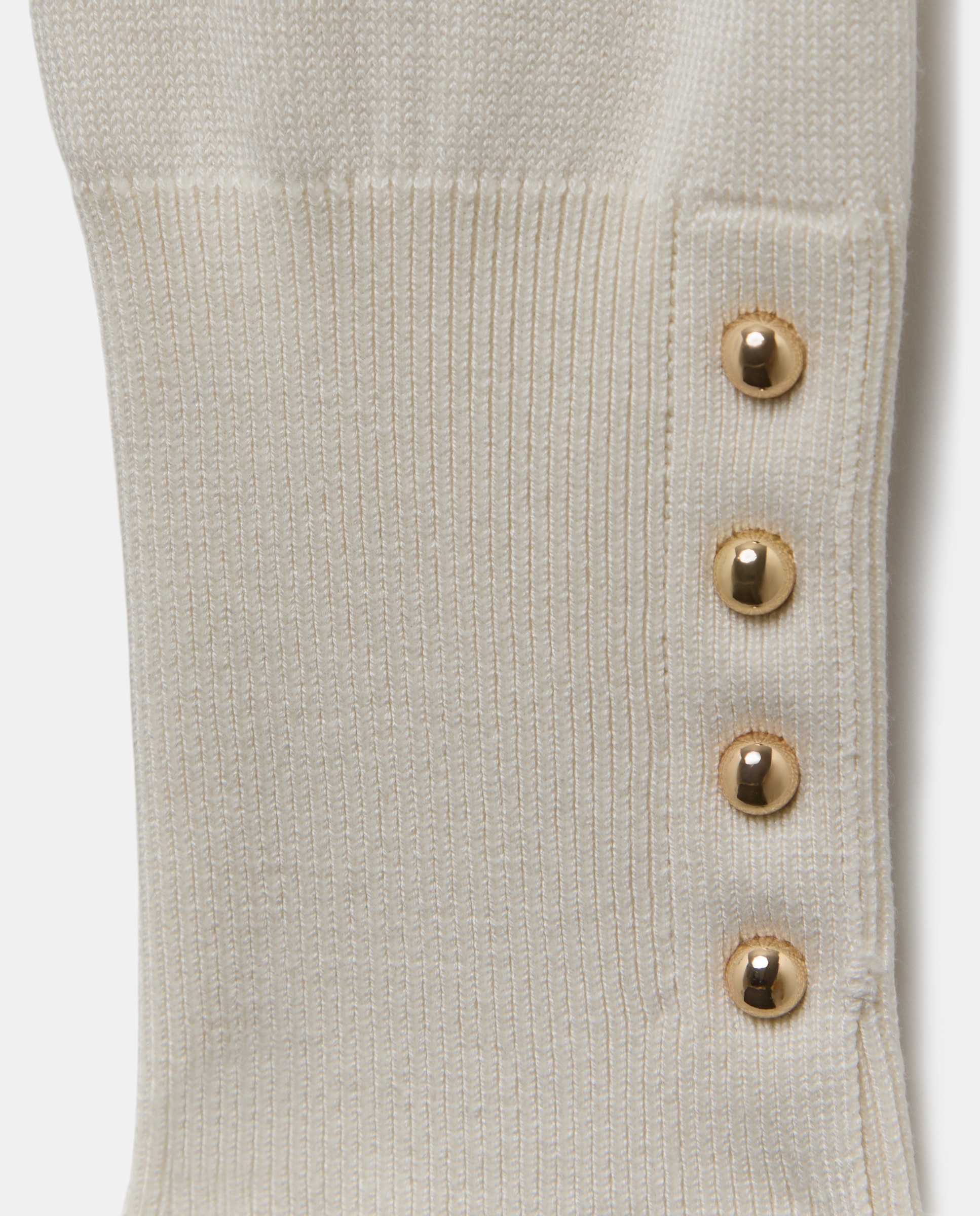 Jersey de mujer con cuello alto y botones en puño - Easy Wear - 120 Crudo 120 Crudo-2
