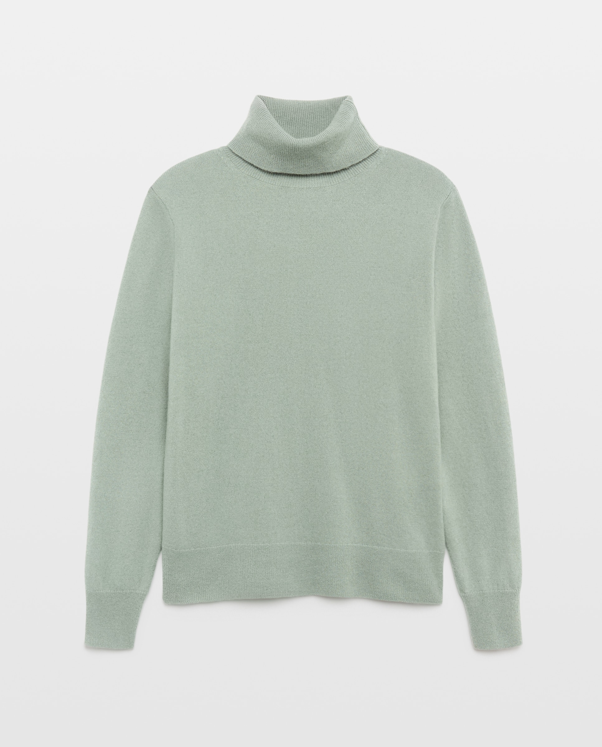 Jersey cuello vuelto en lana con cashmere de mujer. - Easy Wear - 582 Verde agua 582 Verde agua-4