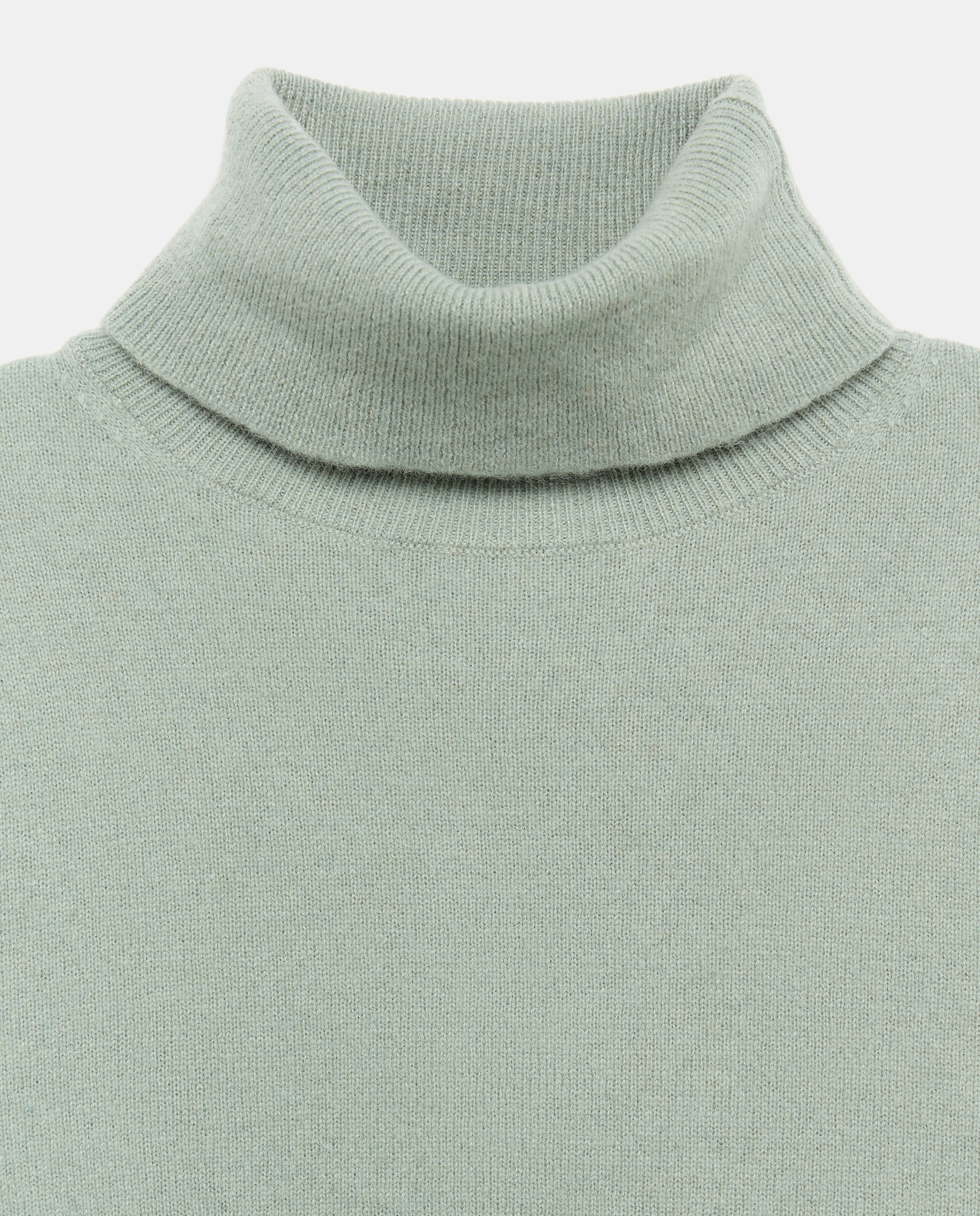 Jersey cuello vuelto en lana con cashmere de mujer. - Easy Wear - 582 Verde agua 582 Verde agua-5