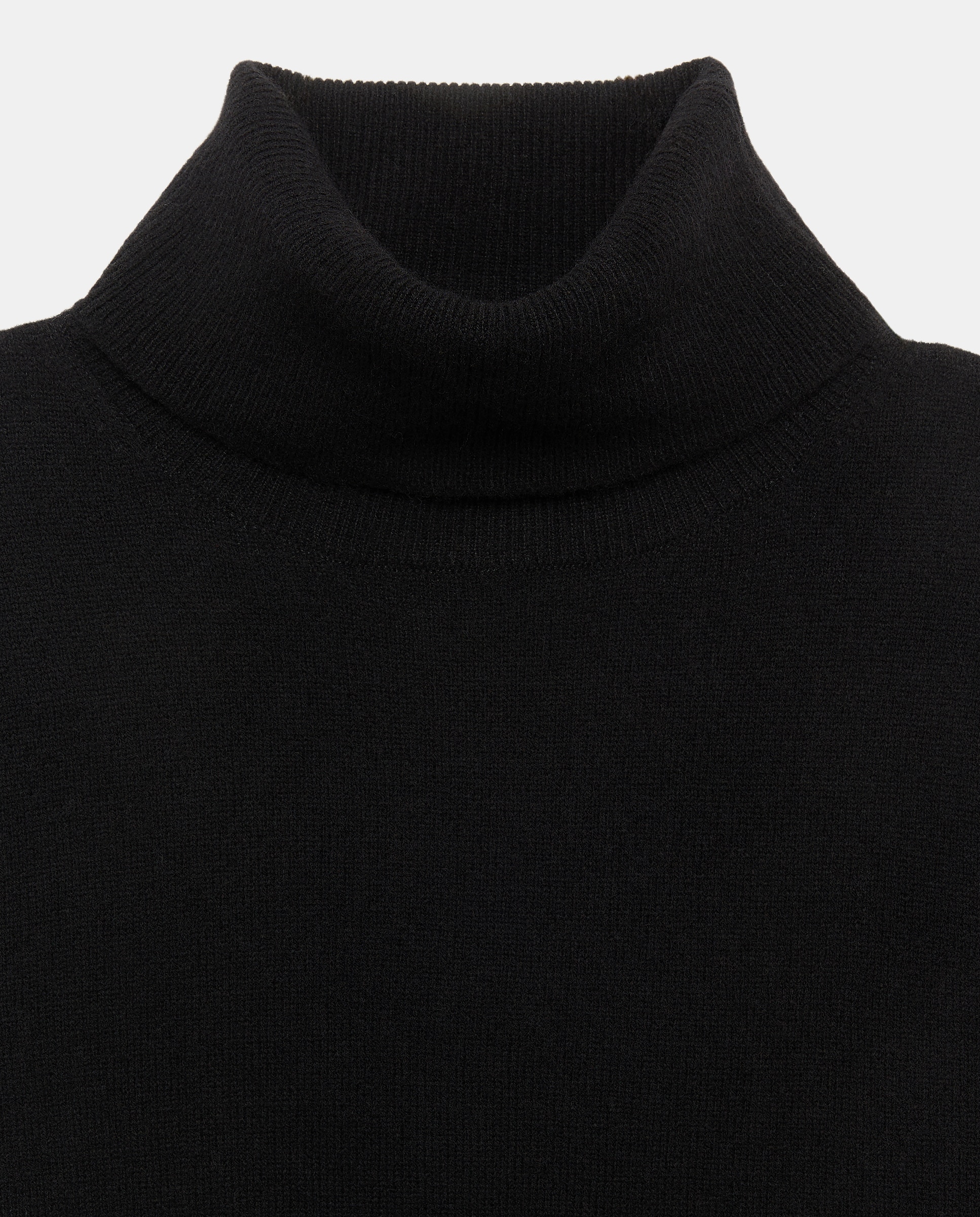 Jersey cuello vuelto en lana con cashmere de mujer. - Easy Wear - Negro Negro-5