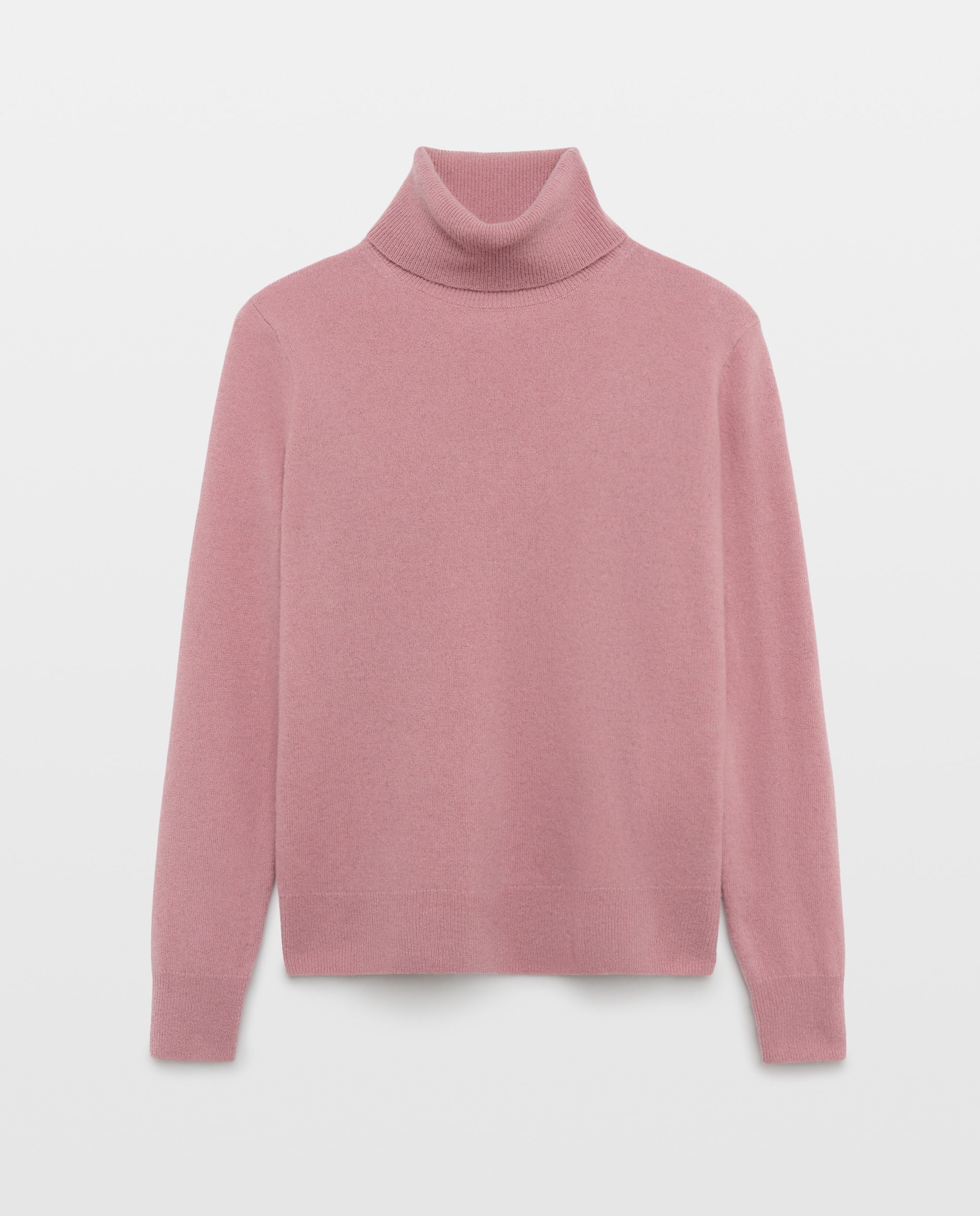 Jersey cuello vuelto en lana con cashmere de mujer. - Easy Wear - 200 Rosa 200 Rosa-6
