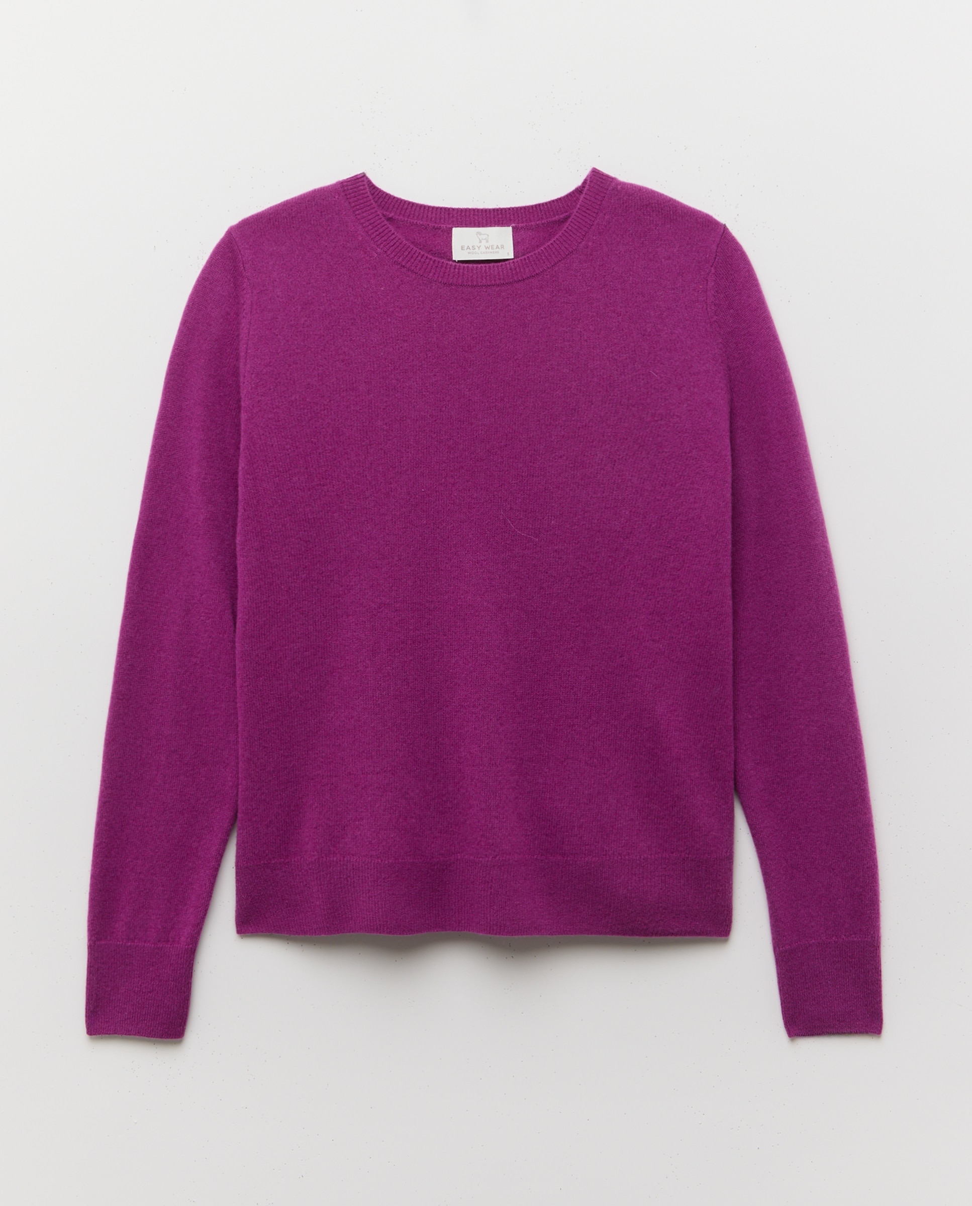 Jersey cuello redondo en lana con cashmere de mujer. - Easy Wear - Buganvilla Buganvilla-1