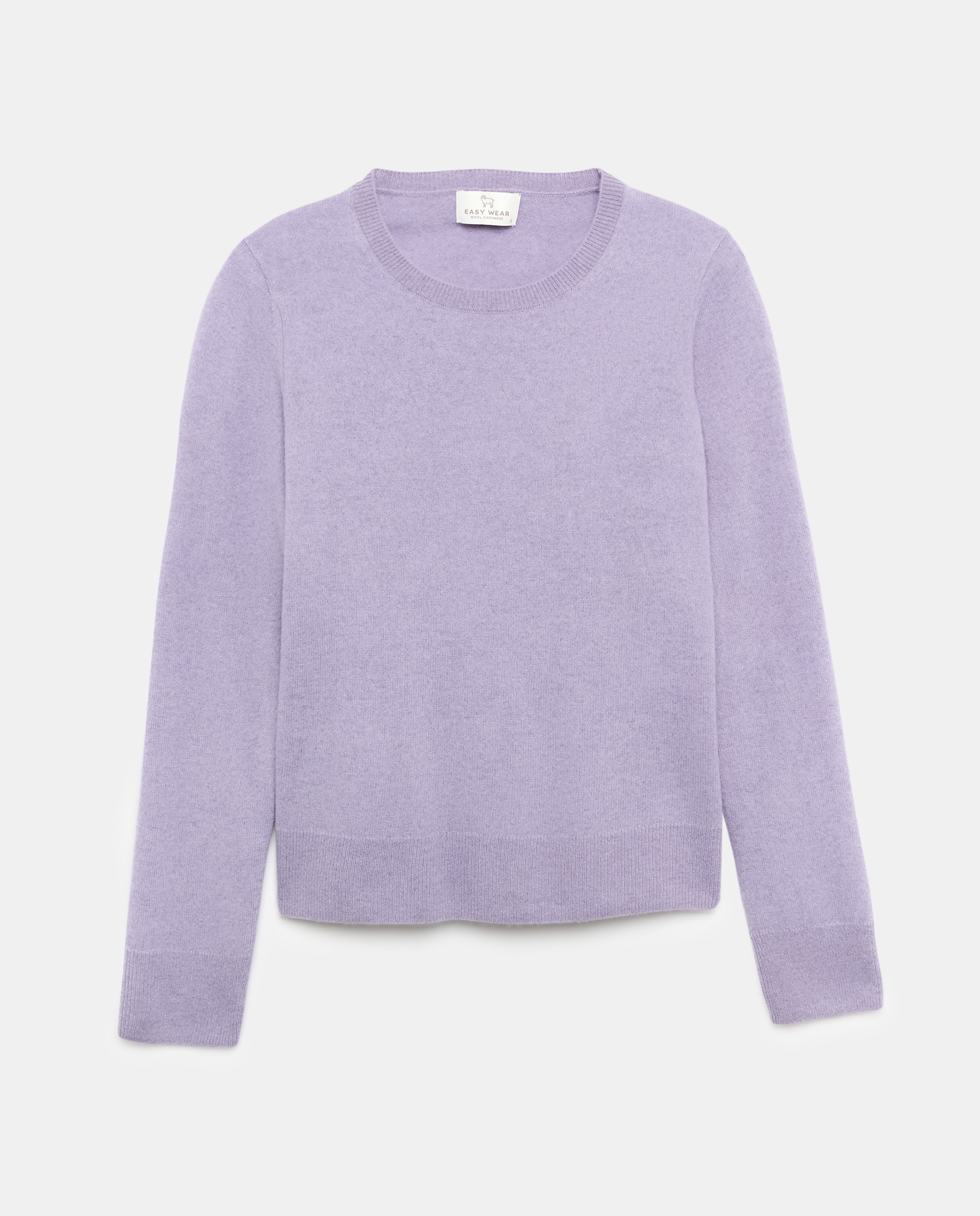 Imagen 0 de Jersey cuello redondo en lana con cashmere de mujer. 284 Lila