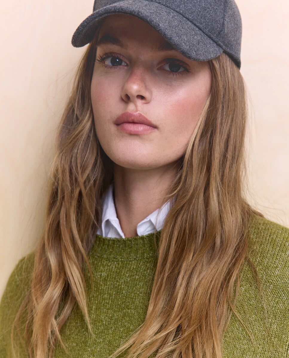 Camisola de Malha Soft com Decote Redondo Sabão-4