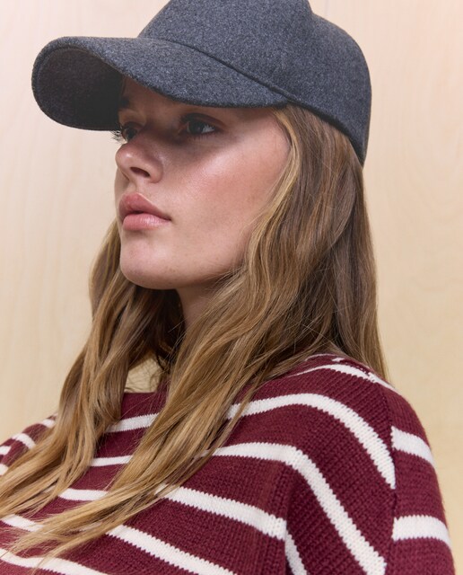 Imagen 0 de Jersey estampado de cuello redondo de mujer