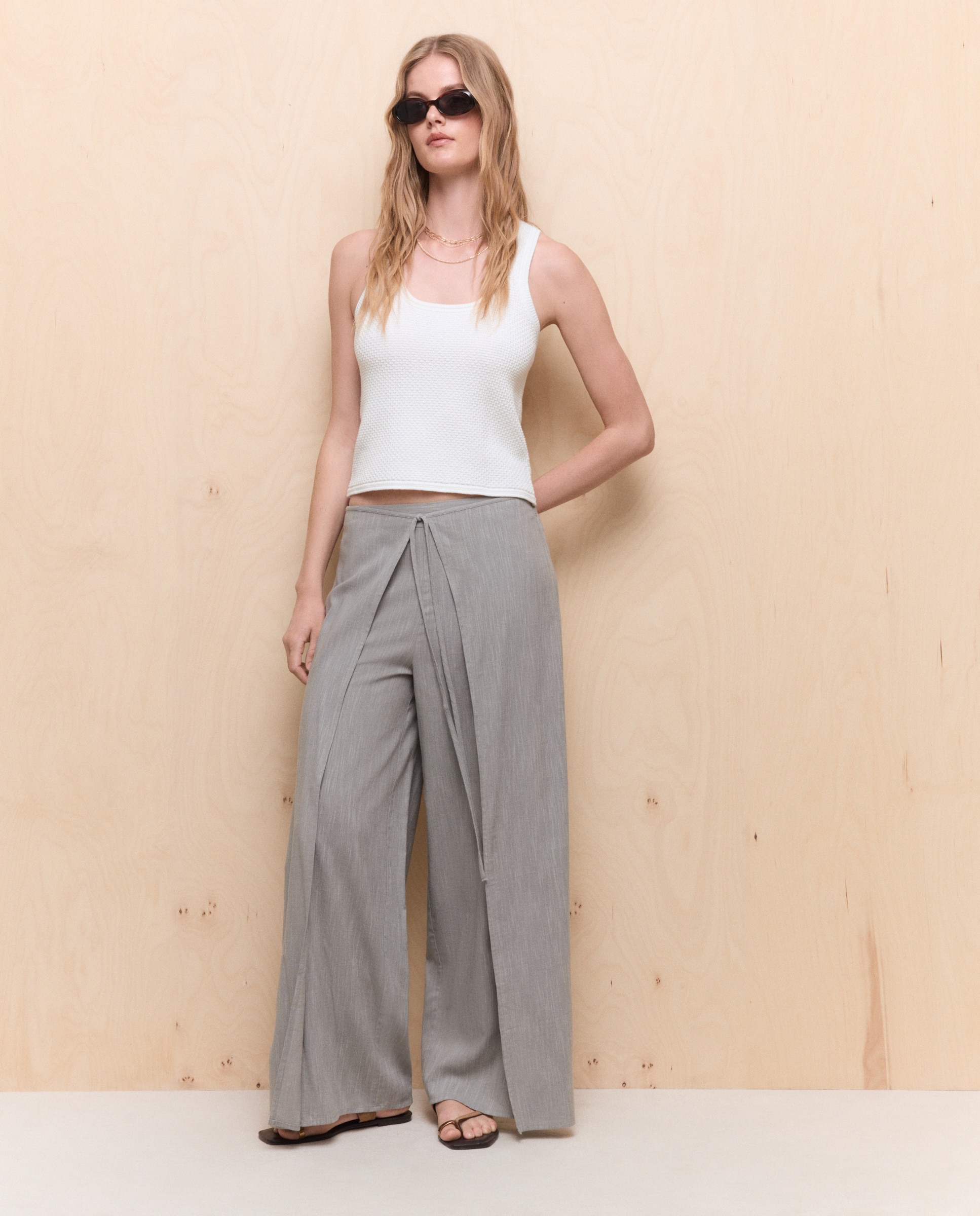Top tirantes punto estructura - Easy Wear - 120 Crudo 120 Crudo-4