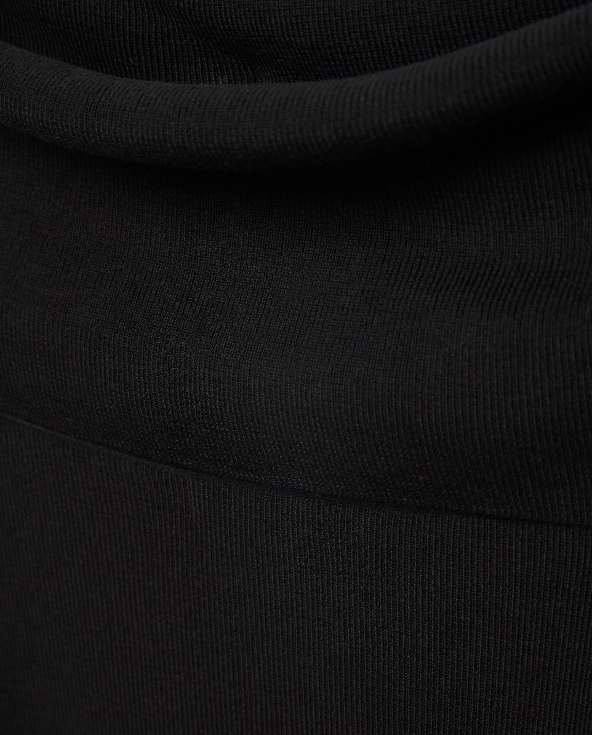 Camisola de Malha com Ombros Descobertos Preto-5