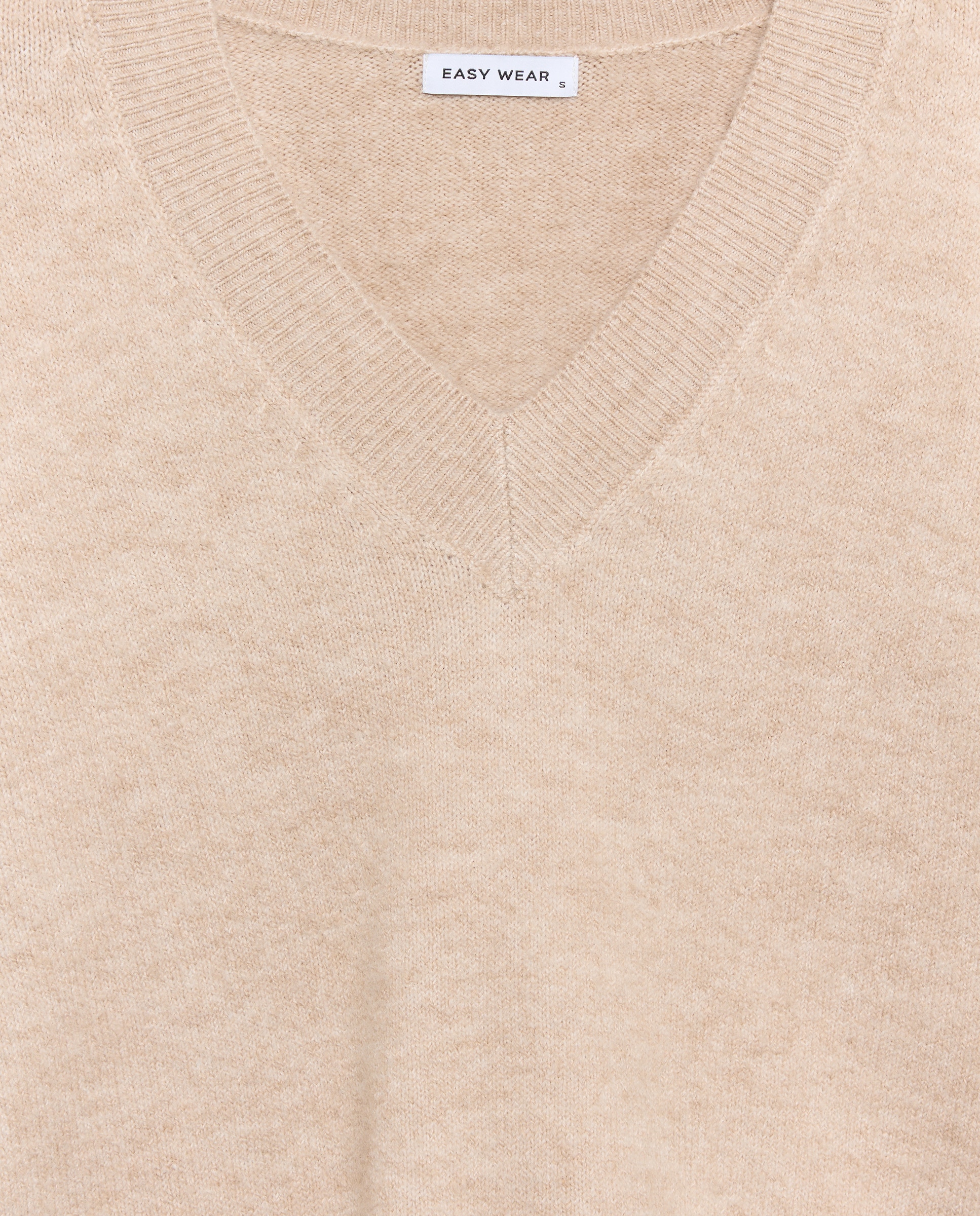 Jersey cuello pico soft de mujer - Easy Wear - Tostado Tostado-5