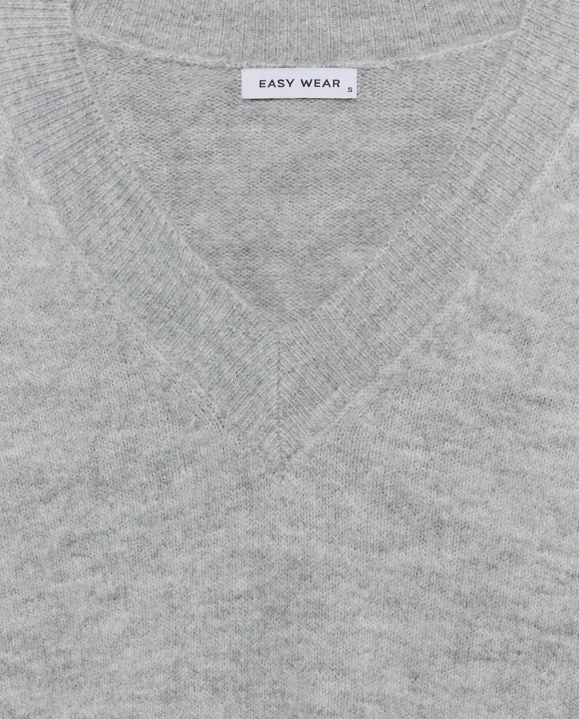 Jersey cuello pico soft de mujer - Easy Wear - Gris claro Gris claro-5