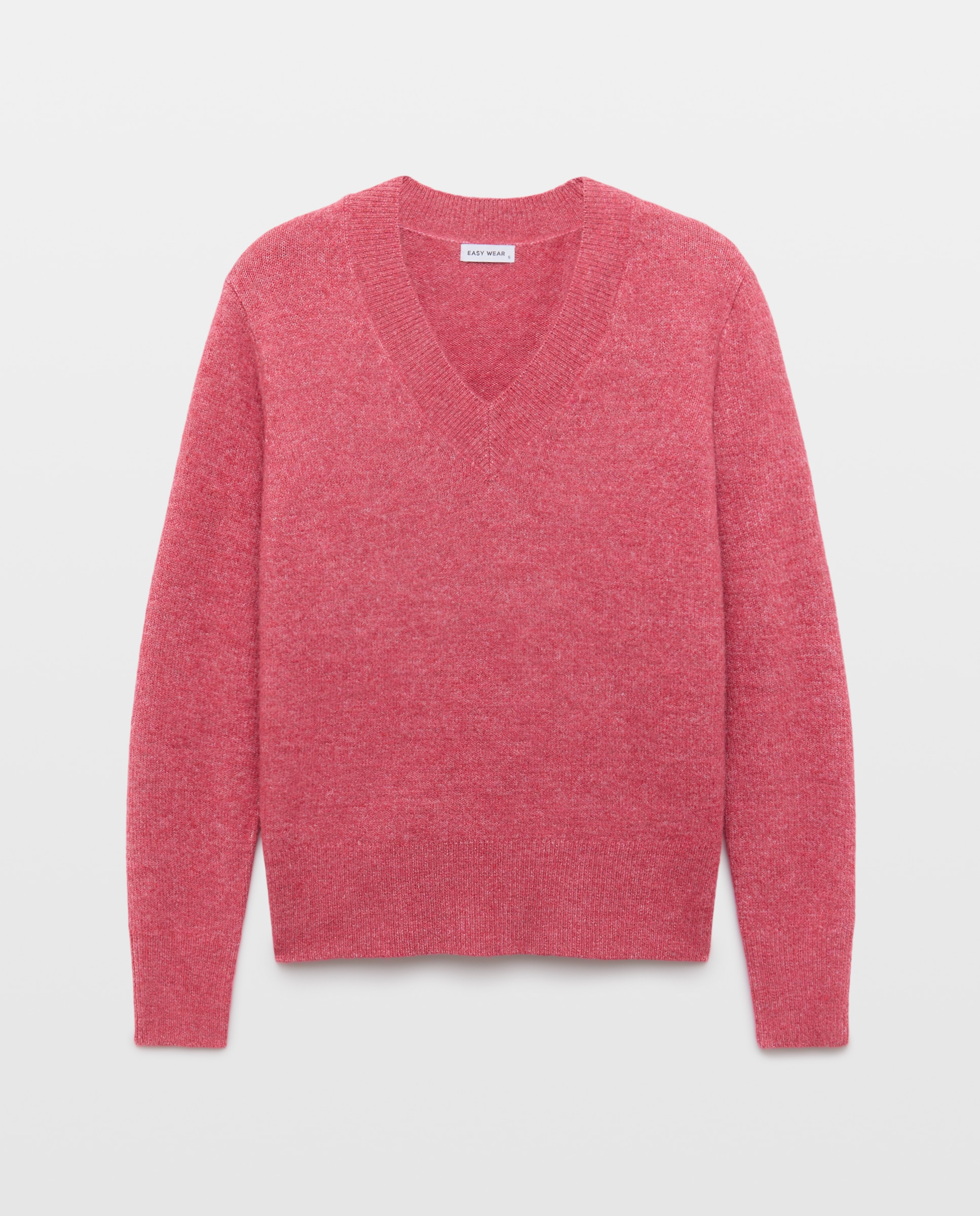 Jersey cuello pico soft de mujer - Easy Wear - 230 Rosa oscuro 230 Rosa oscuro-4