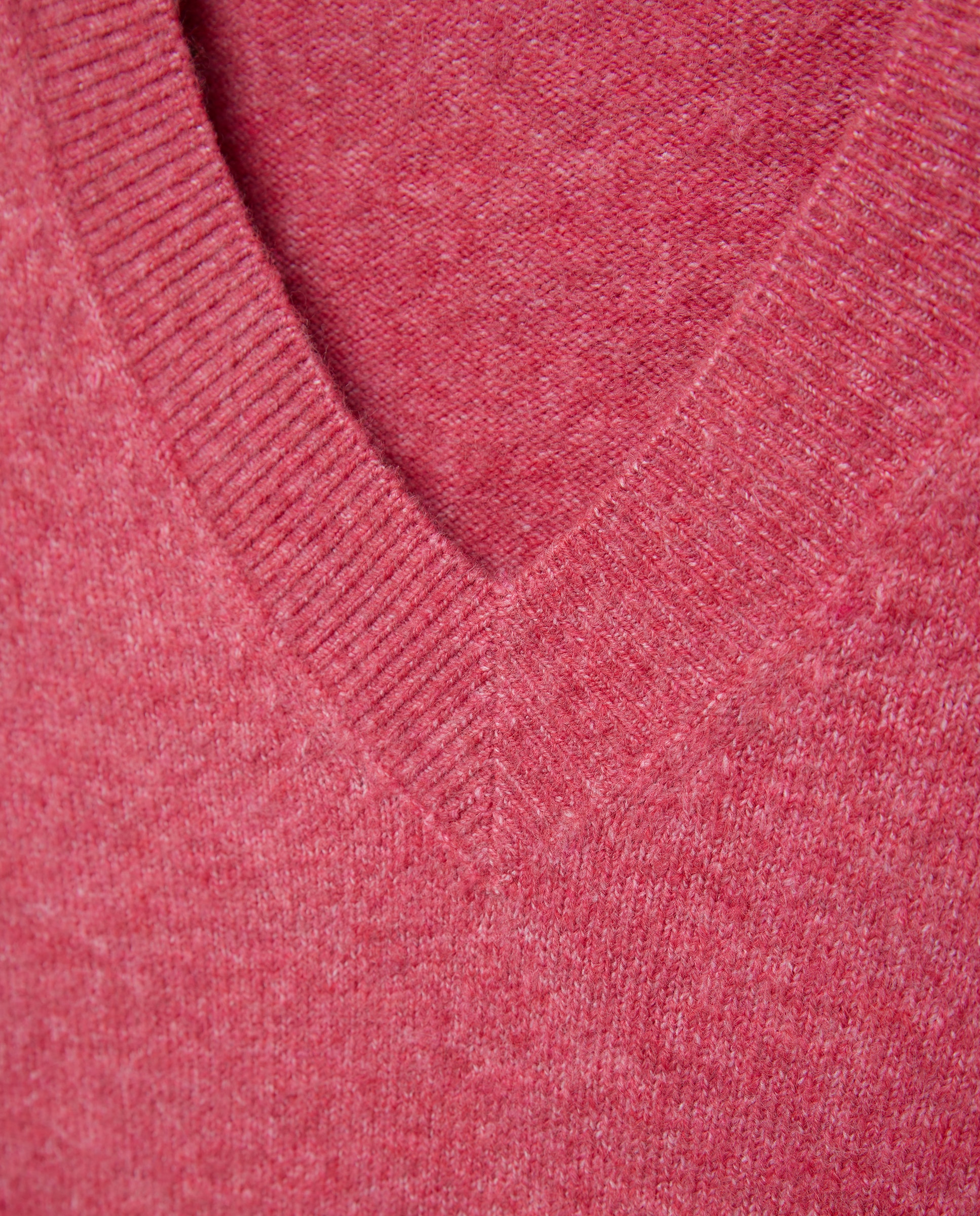 Jersey cuello pico soft de mujer - Easy Wear - 230 Rosa oscuro 230 Rosa oscuro-5