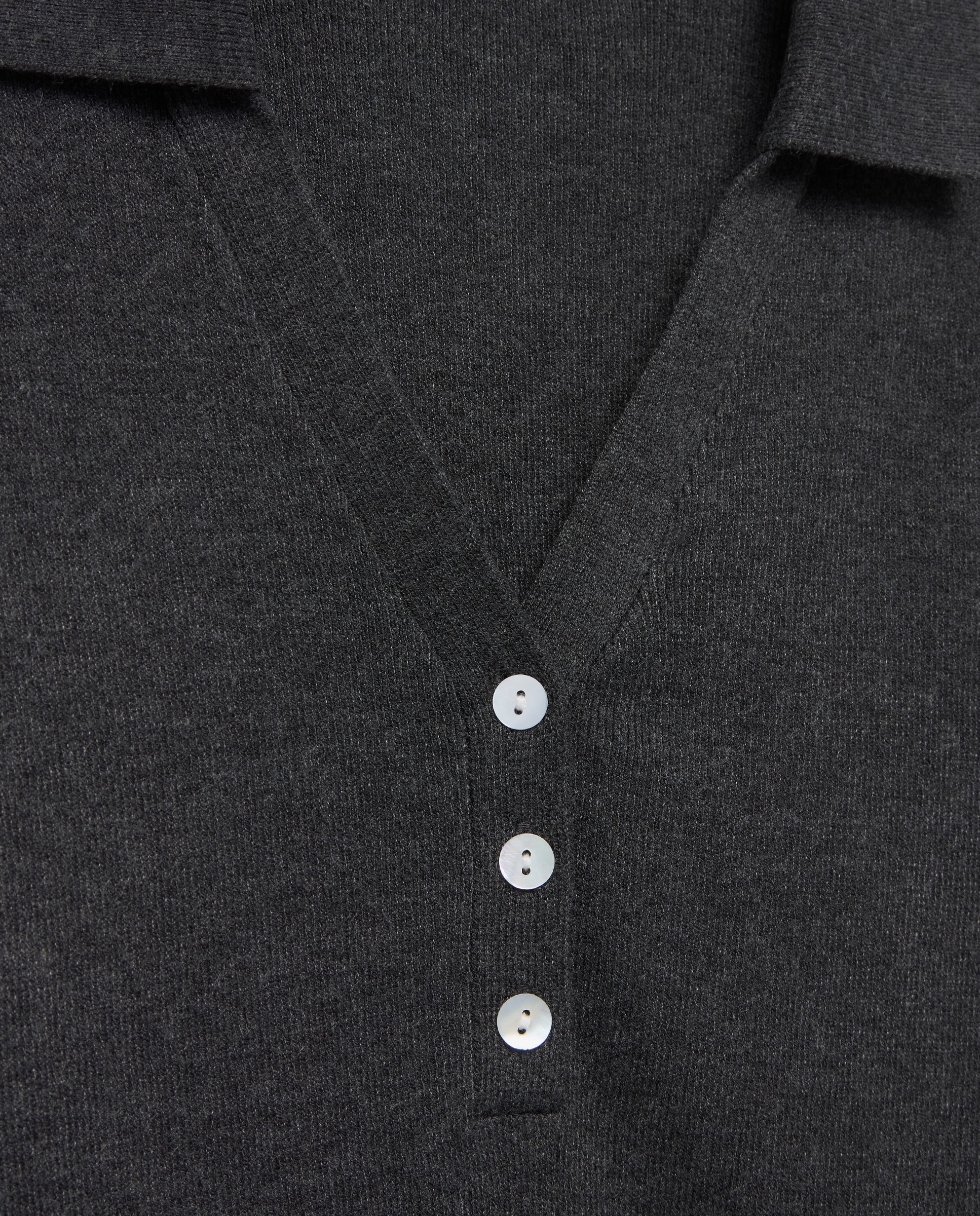 Jersey cuello polo abierto soft de mujer - Easy Wear - Plomo Plomo-5