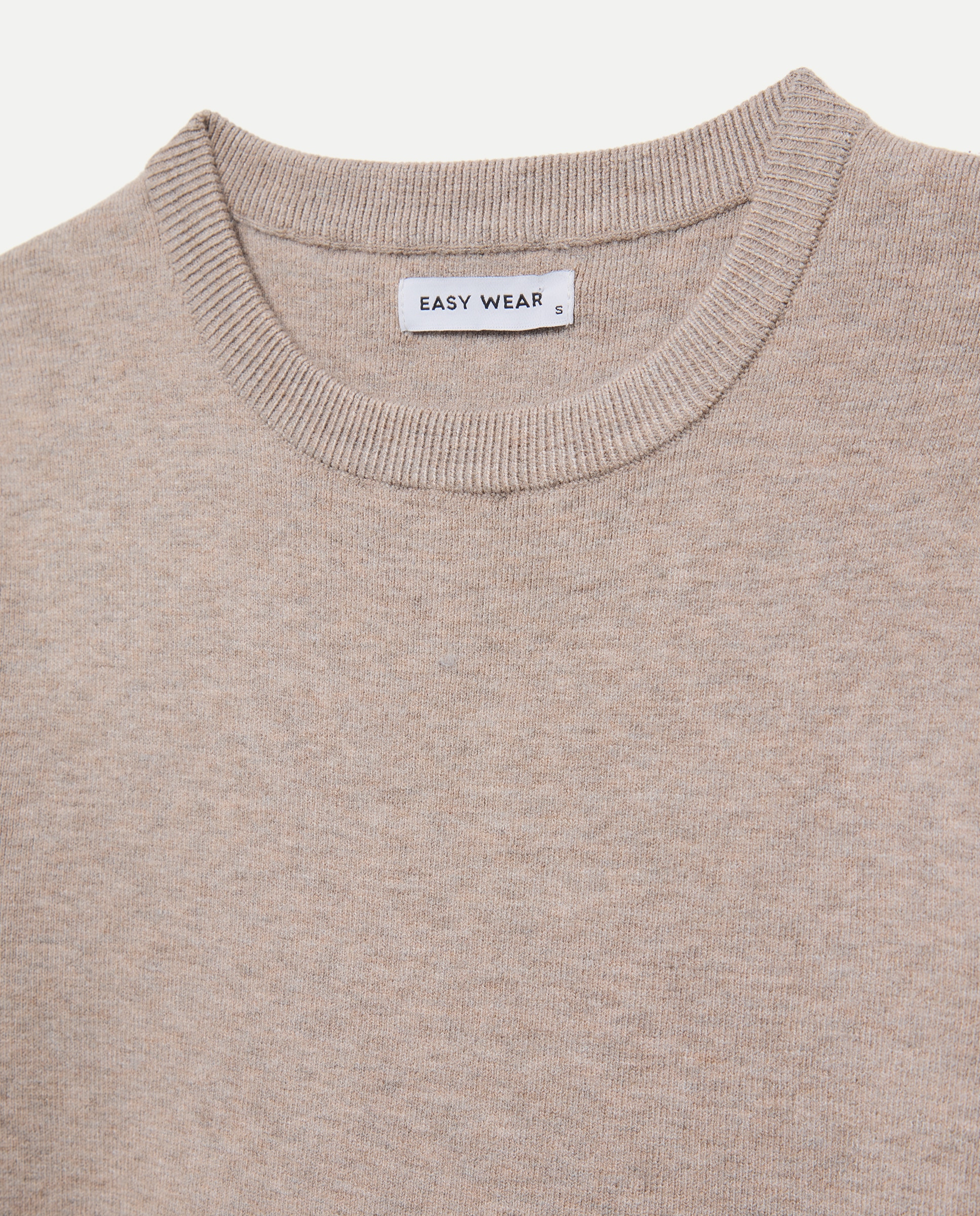 Jersey cuello redondo manga corta soft de mujer. - Easy Wear - Visón claro Visón claro-5