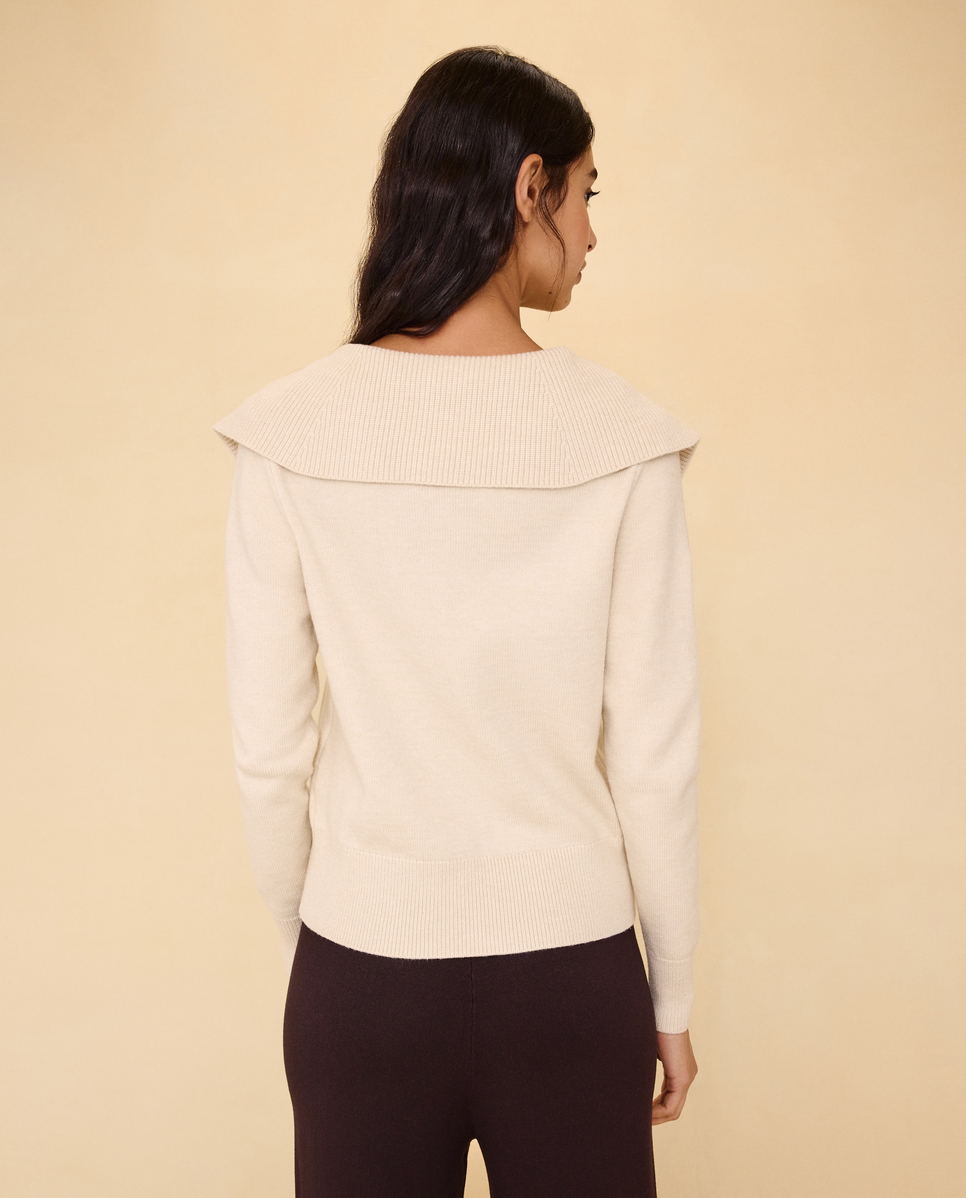 Jersey cuello polo abierto de mujer - Easy Wear - 120 Crudo 120 Crudo-3