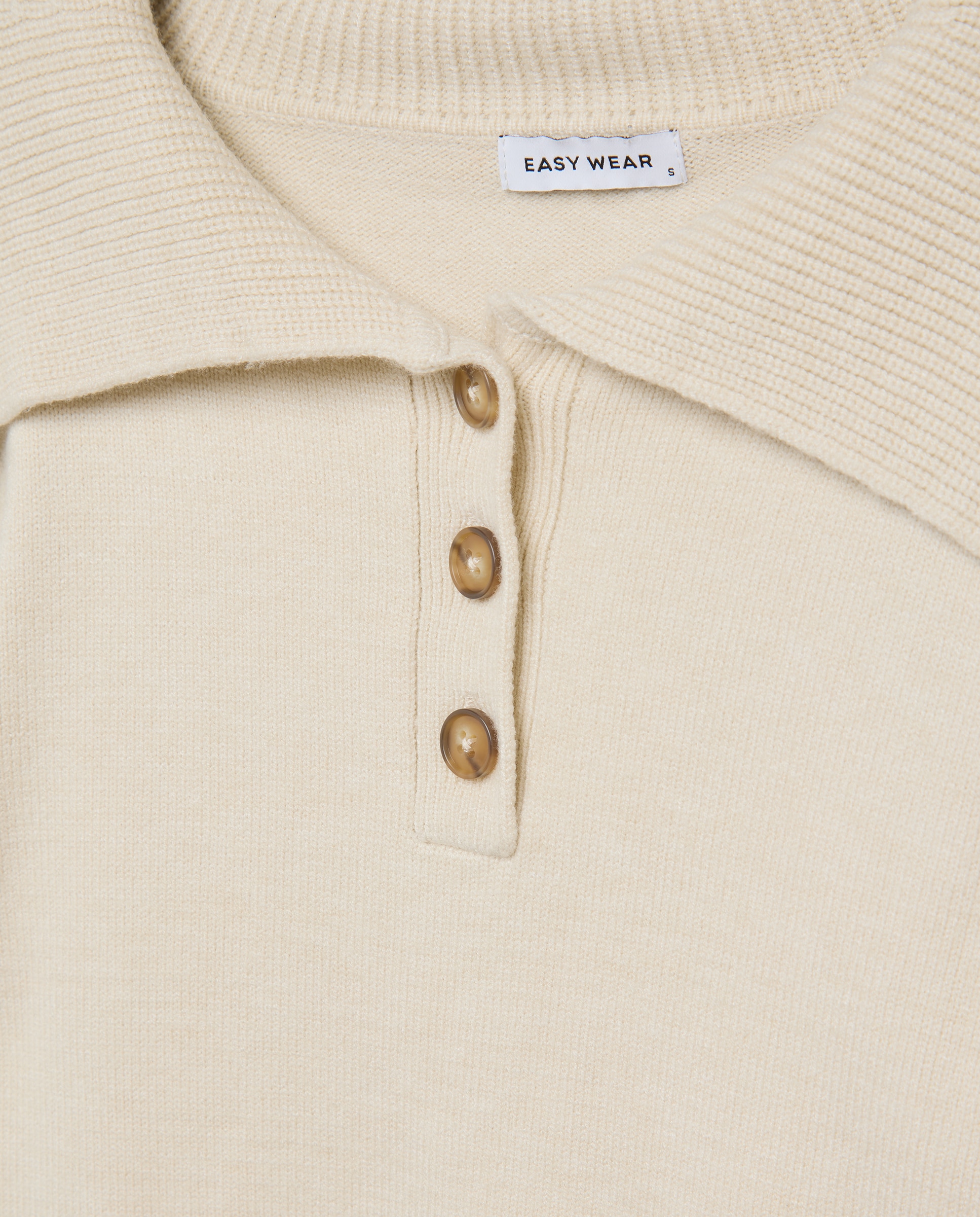 Jersey cuello polo abierto de mujer - Easy Wear - 120 Crudo 120 Crudo-5