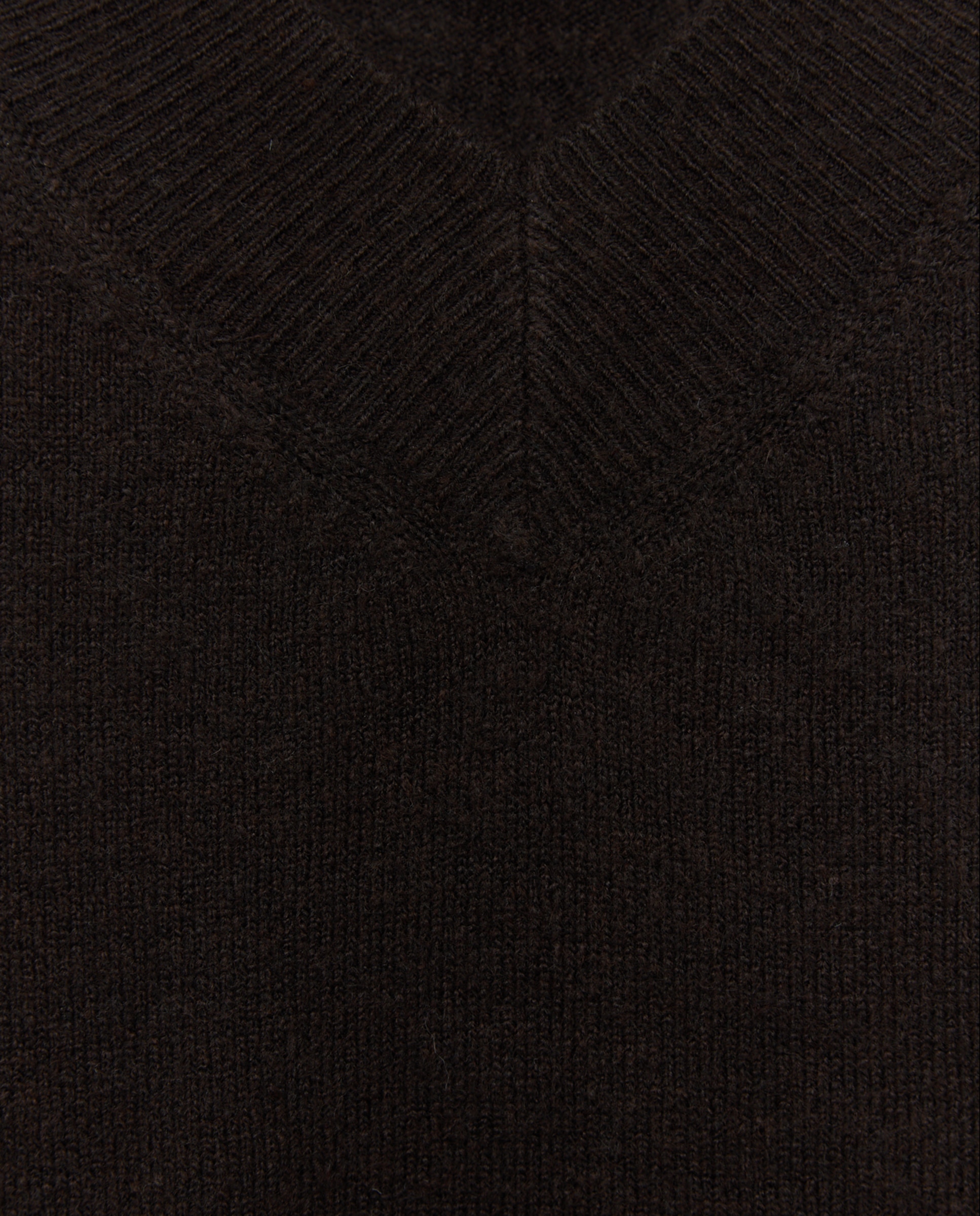 Camisola de Malha com Decote em Bico Subido Soft Preto-2