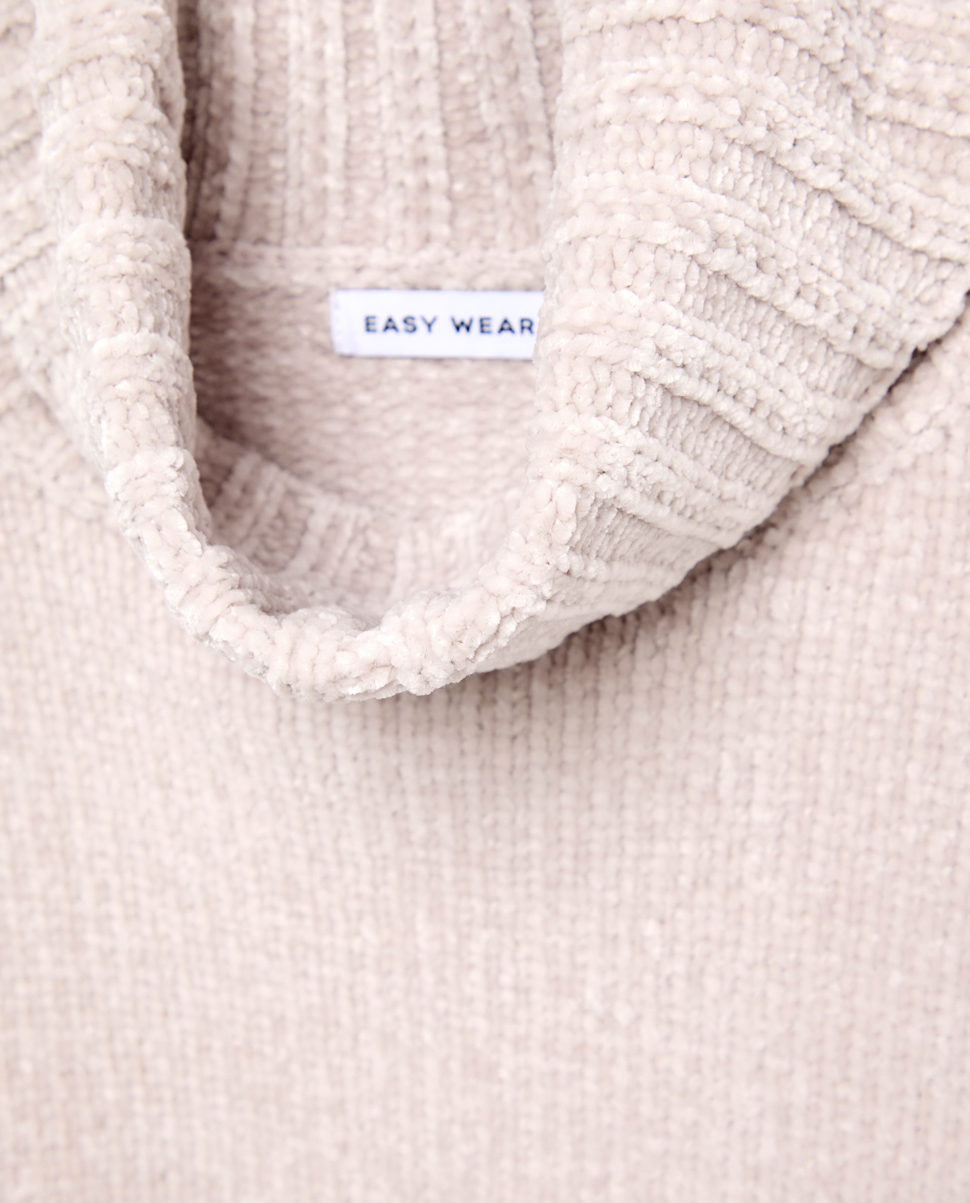 Jersey de mujer de cuello vuelto en chenilla de mujer - Easy Wear - 120 Crudo 120 Crudo-5