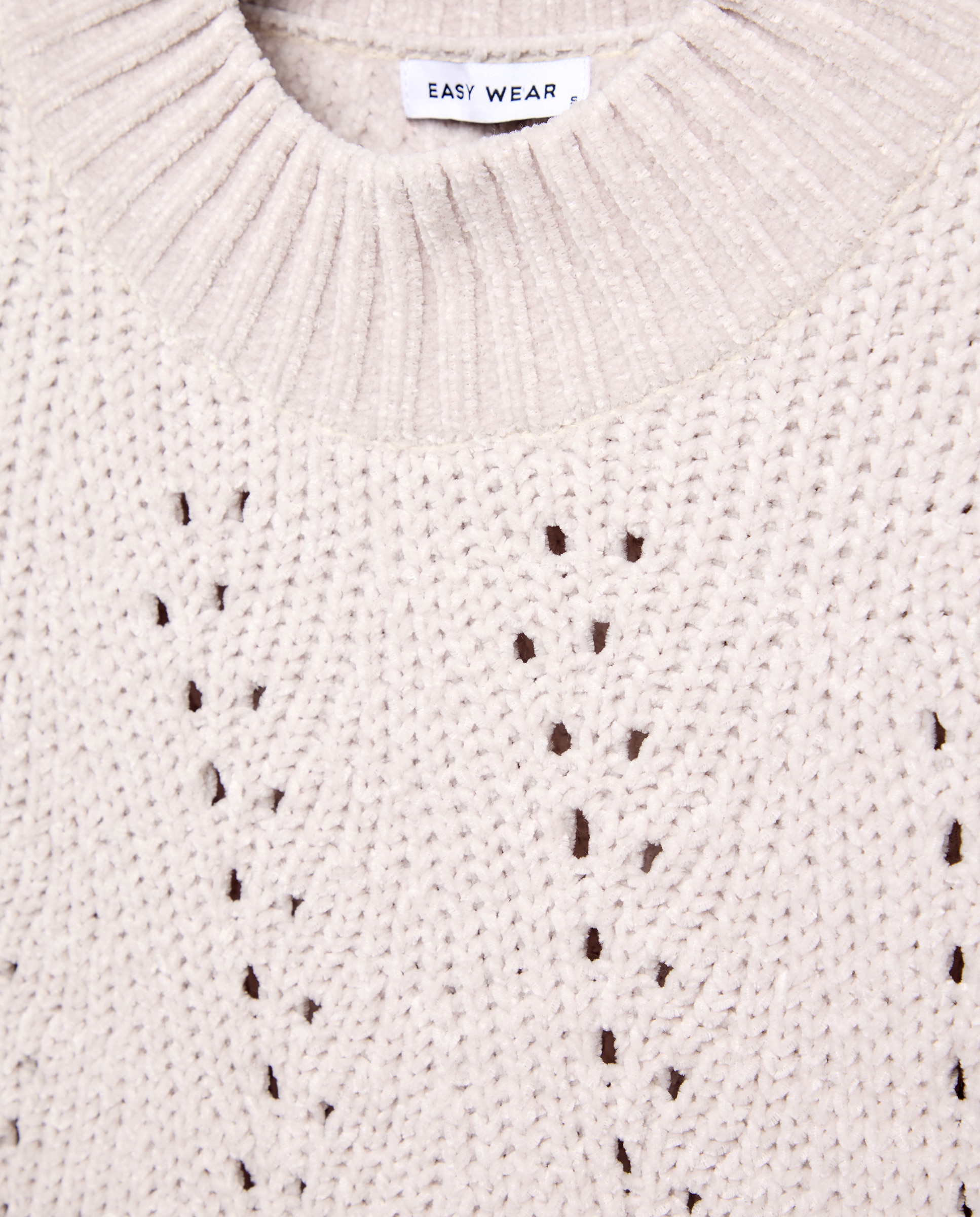 Jersey de mujer con estructura en chenilla de mujer - Easy Wear - 120 Crudo 120 Crudo-5