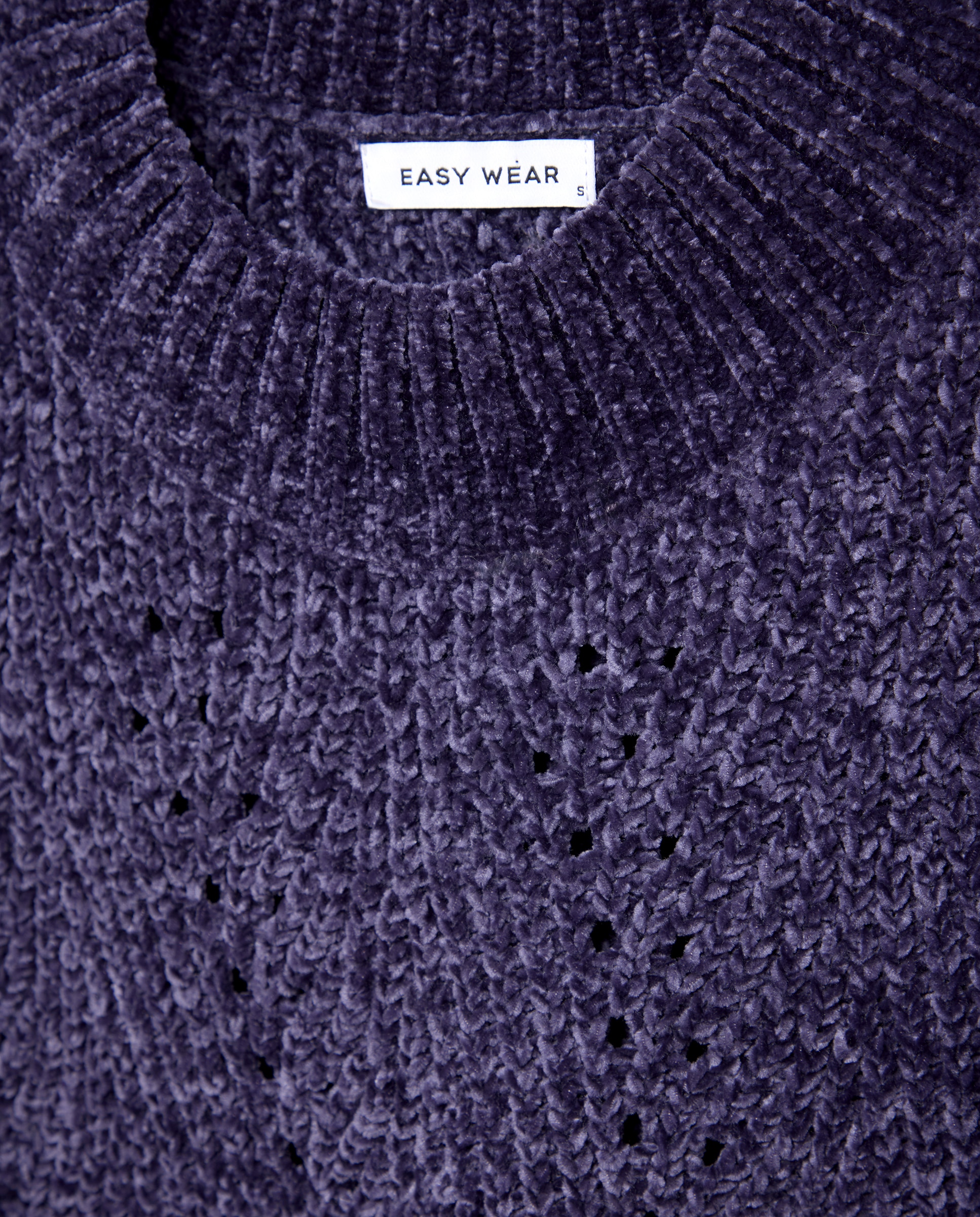 Jersey de mujer con estructura en chenilla de mujer - Easy Wear - 400 Azul 400 Azul-5