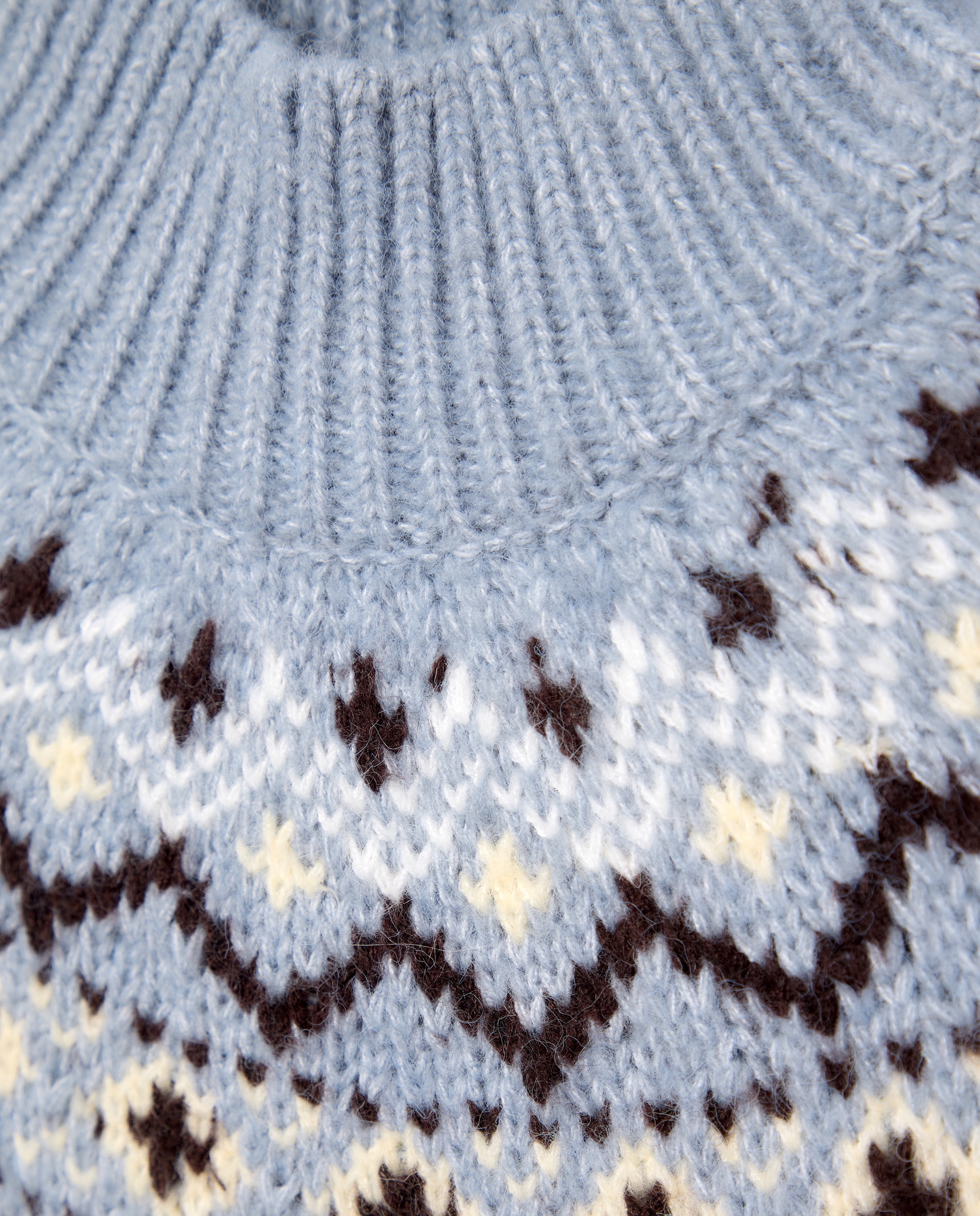 Jersey cuello alto Jacquard de mujer - Easy Wear - Azul Azul-6