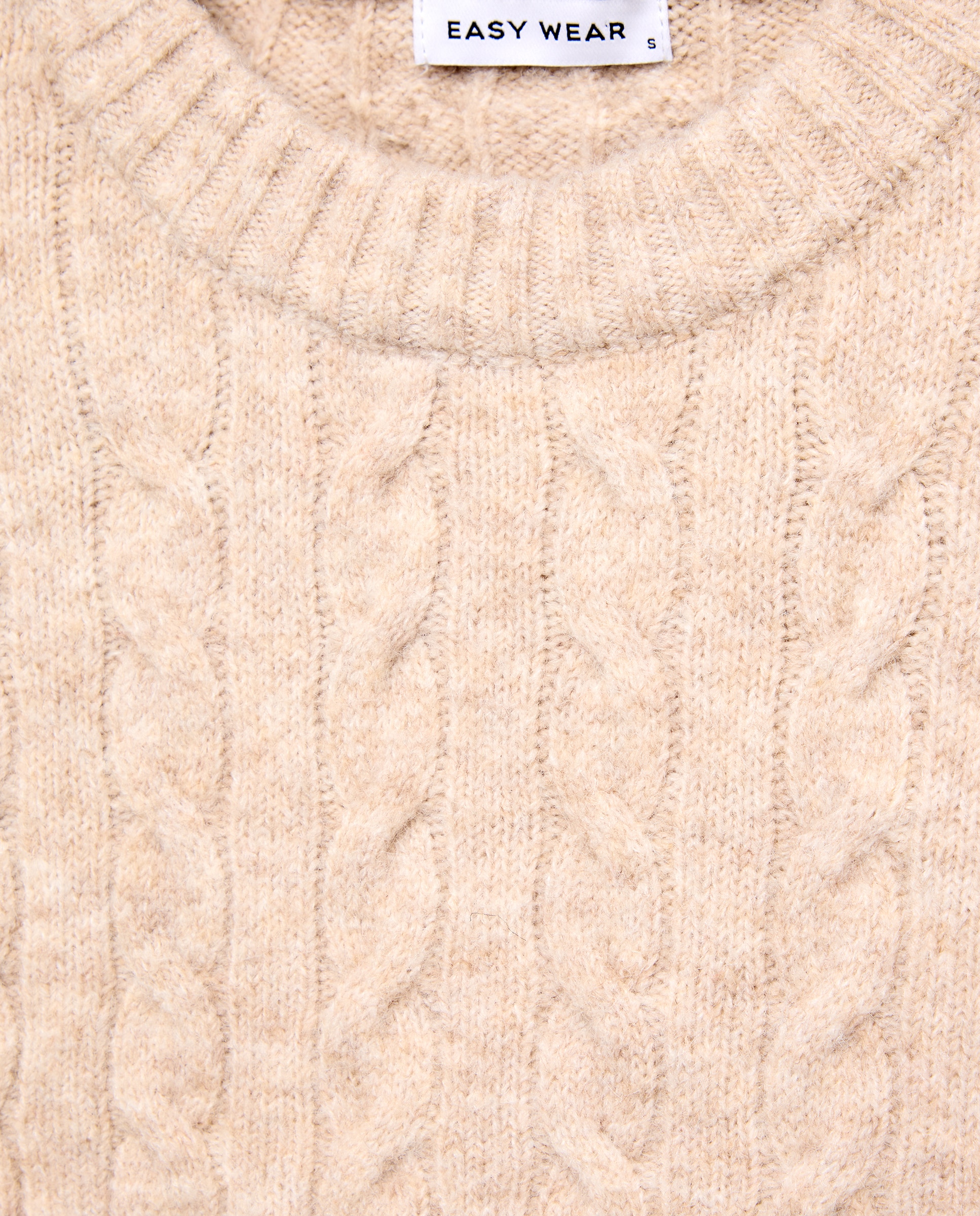 Imagen 6 de Jersey cuello caja soft con estructura de ochos de mujer. - Easy Wear - Beige Beige