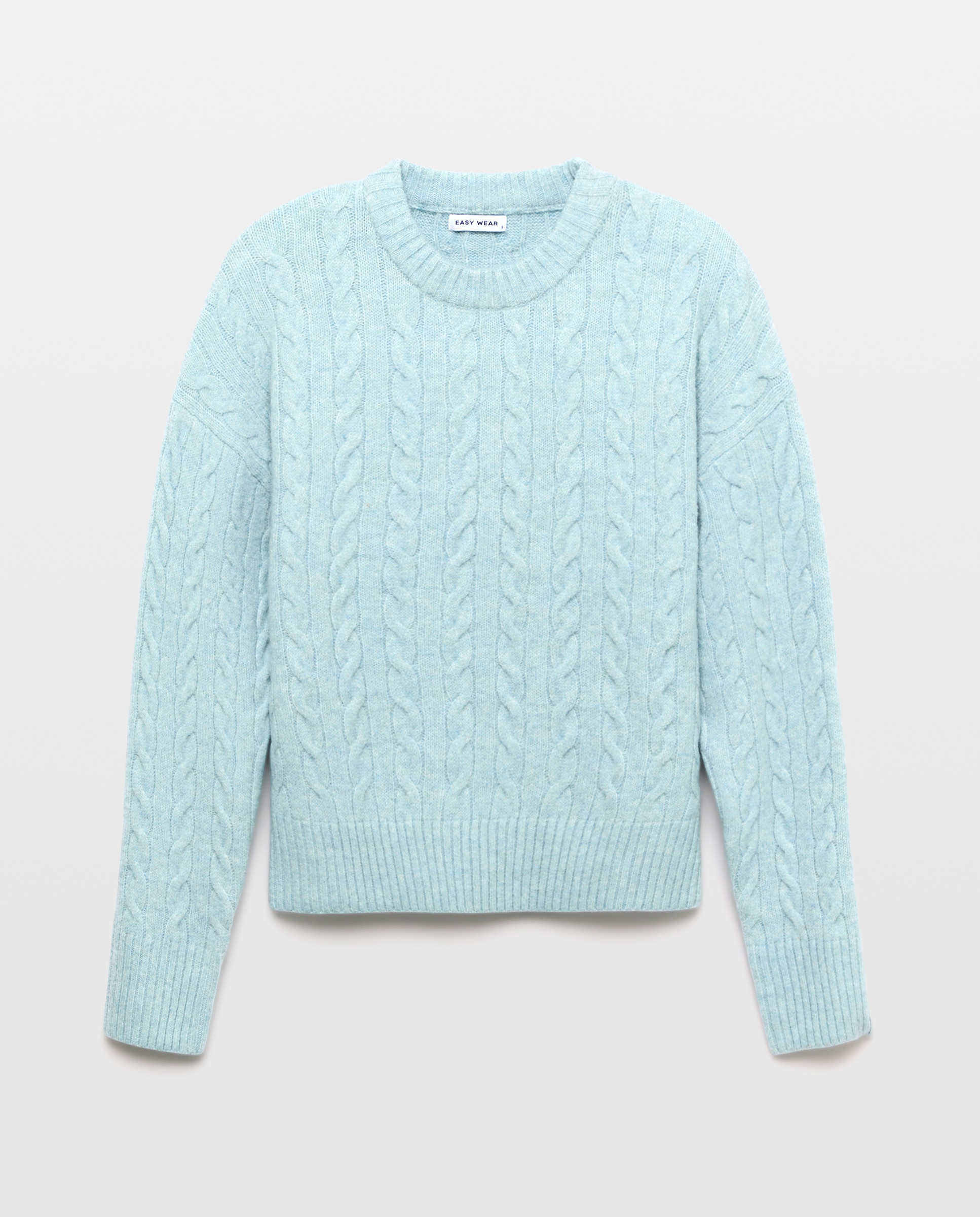 Imagen 4 de Jersey cuello caja soft con estructura de ochos de mujer. - Easy Wear - Añil Añil