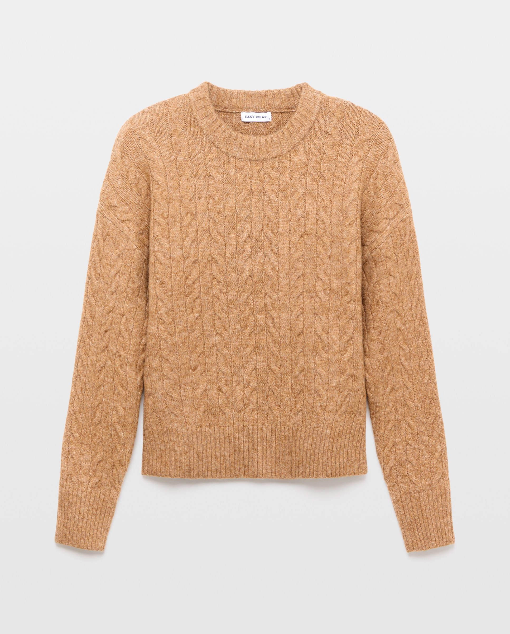 Imagen 4 de Jersey cuello caja soft con estructura de ochos de mujer. - Easy Wear - Toffee Toffee