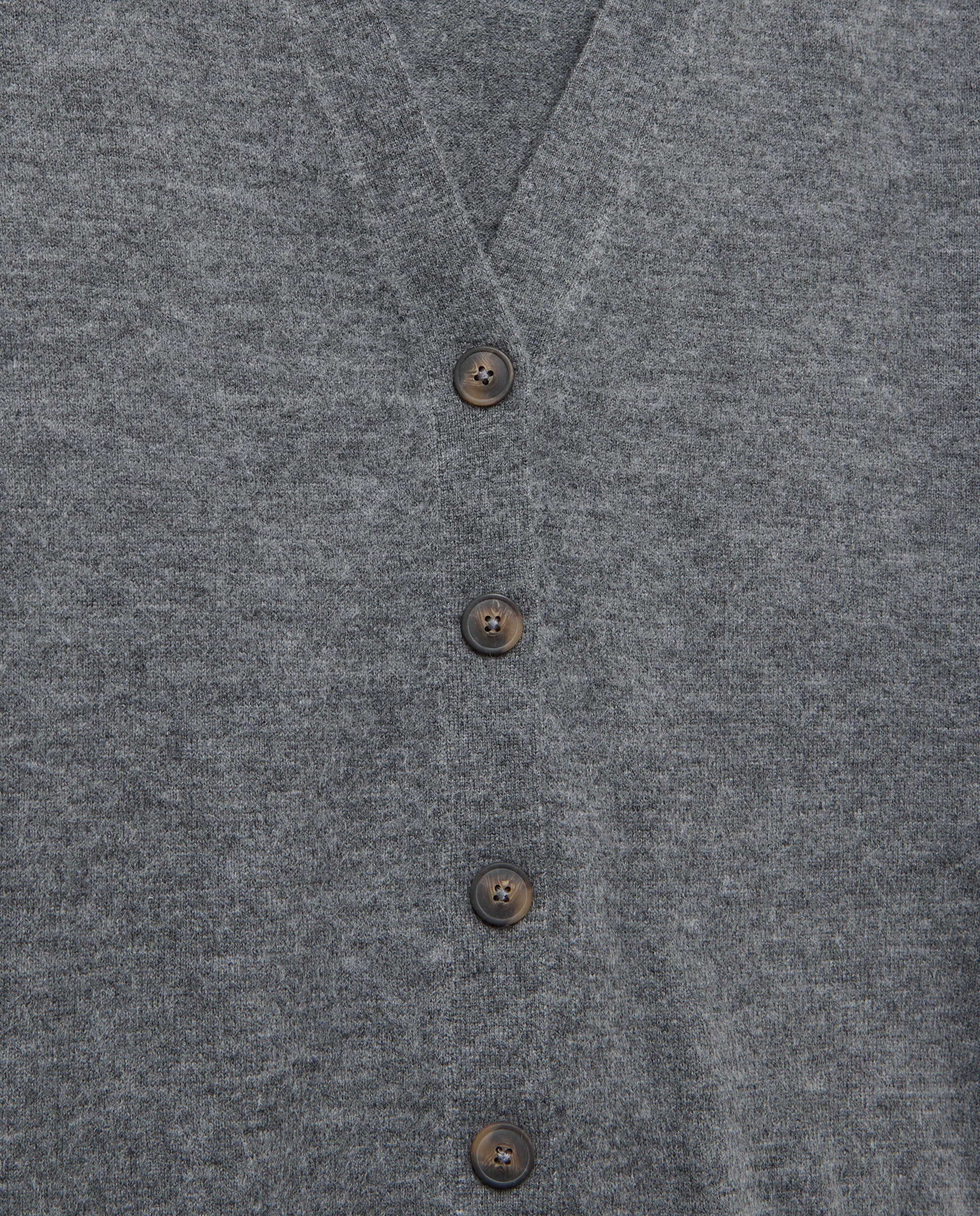Chaqueta de punto cuello pico de mujer. - Easy Wear - 820 Gris medio 820 Gris medio-5