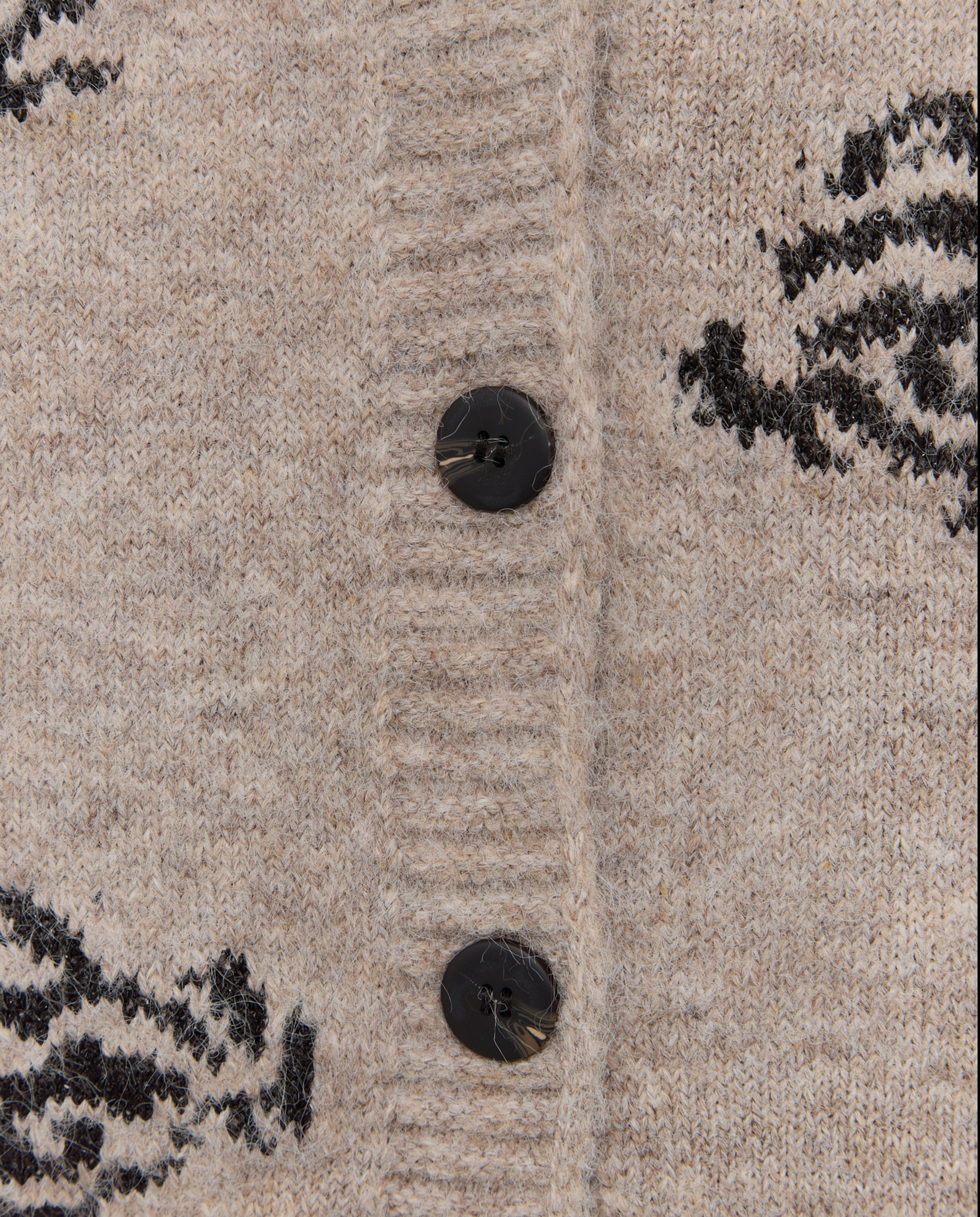Chaqueta de punto con jacquard de lentejuelas de mujer - Easy Wear - Marrón Marrón-2