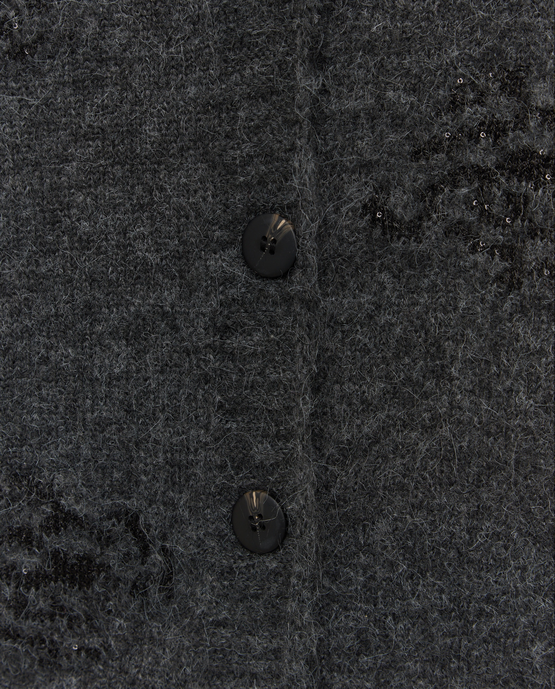 Chaqueta de punto con jacquard de lentejuelas de mujer - Easy Wear - Plomo Plomo-2