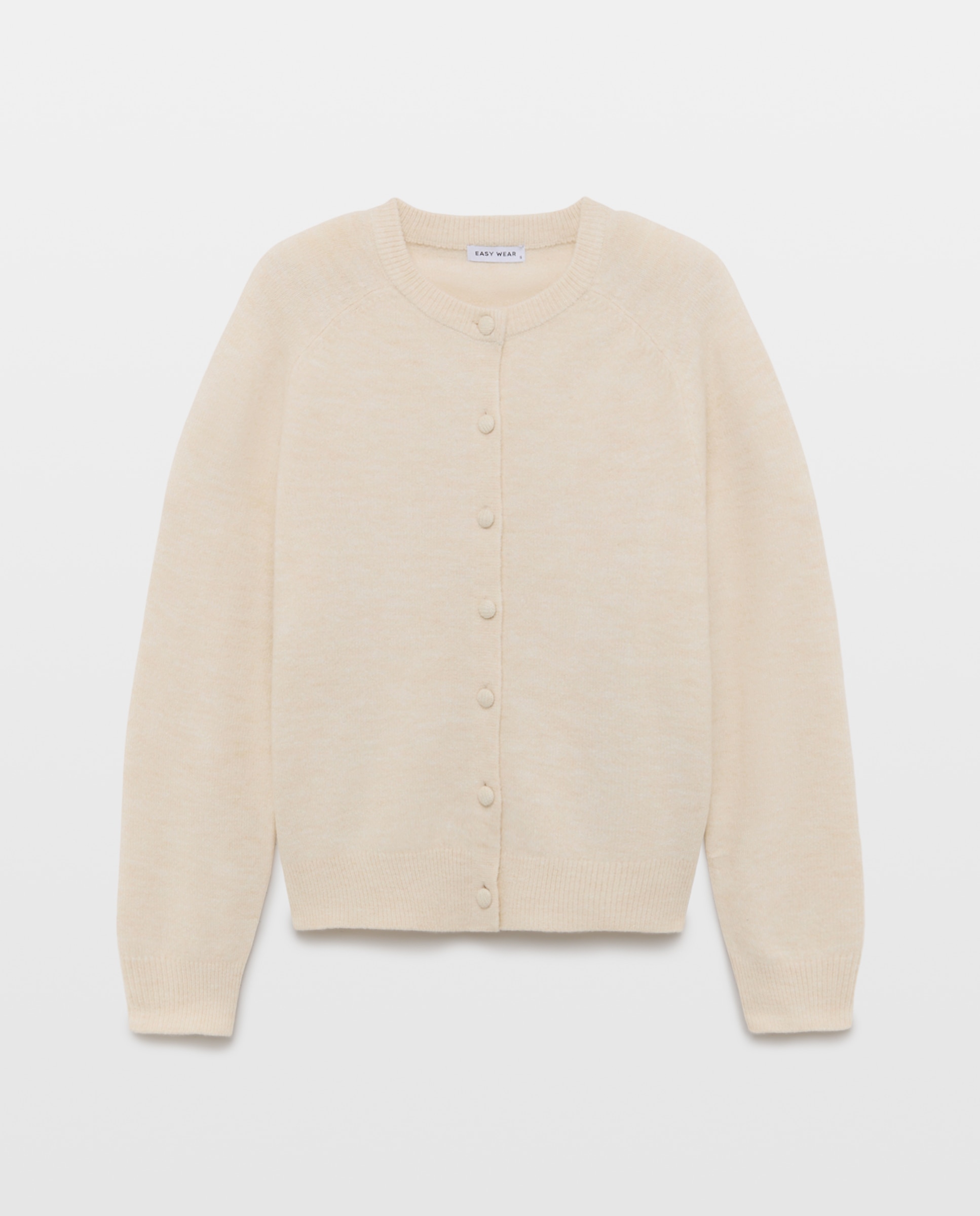 Chaqueta de punto con botón forrado de mujer. - Easy Wear - 120 Crudo 120 Crudo-1