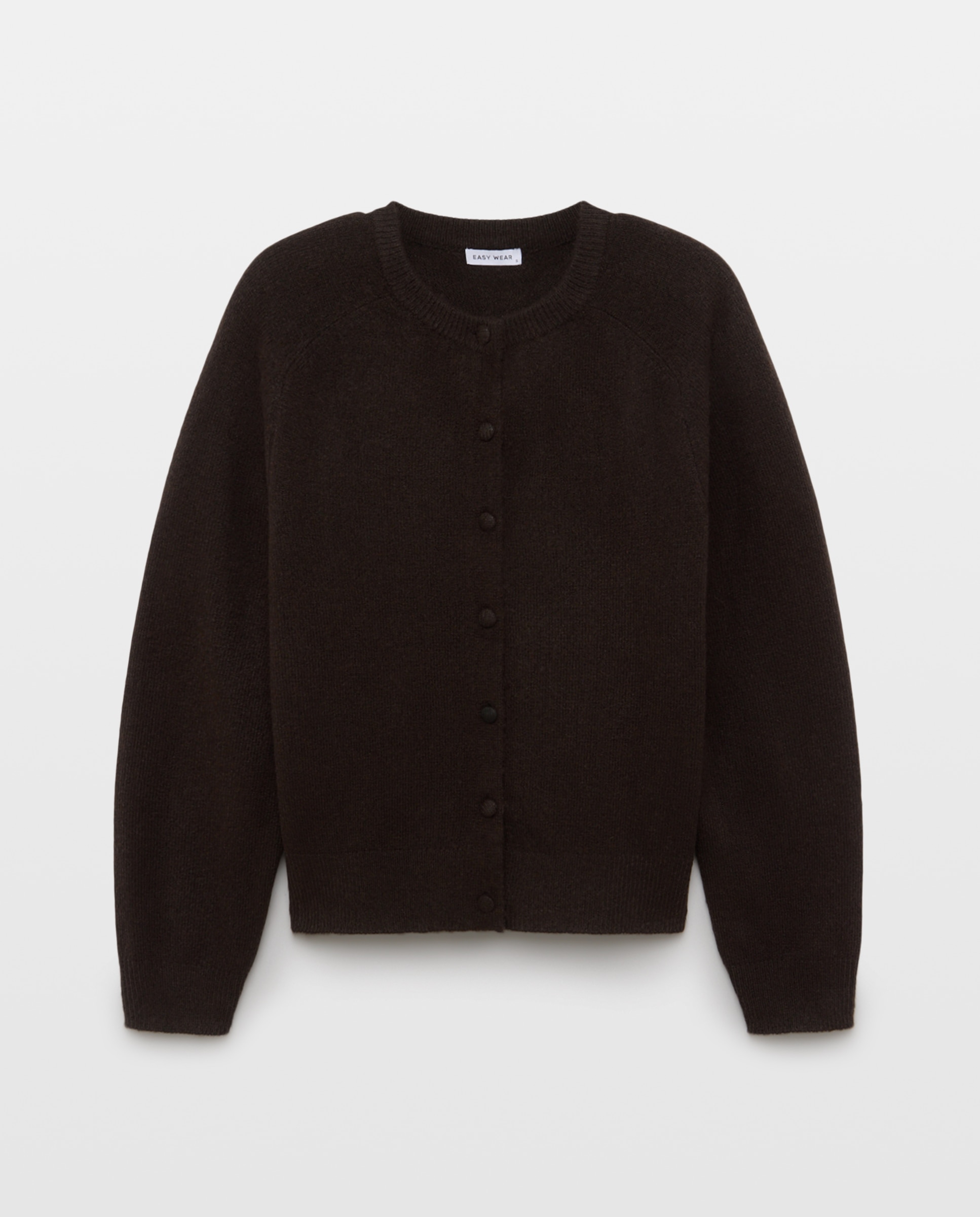 Chaqueta de punto con botón forrado de mujer. - Easy Wear - Negro Negro-4