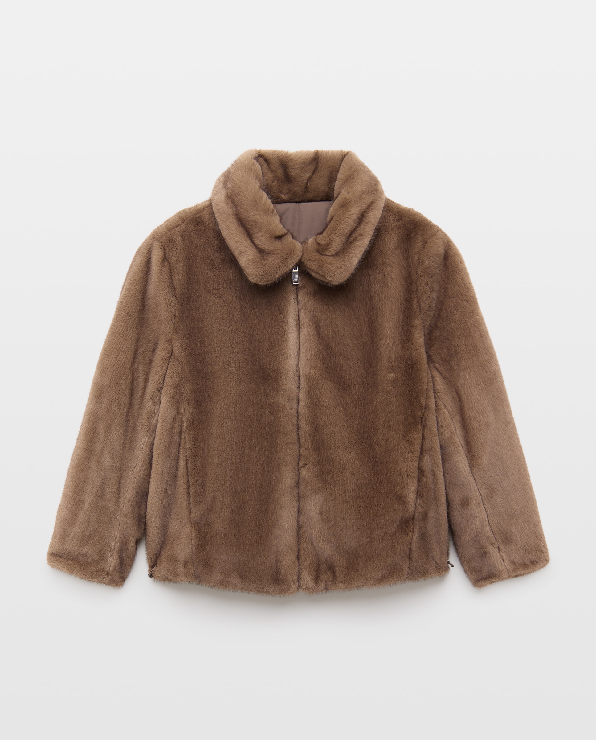 Imagen 6 de Abrigo acolchado reversible de mujer efecto pelo - Easy Wear - Marrón Marrón